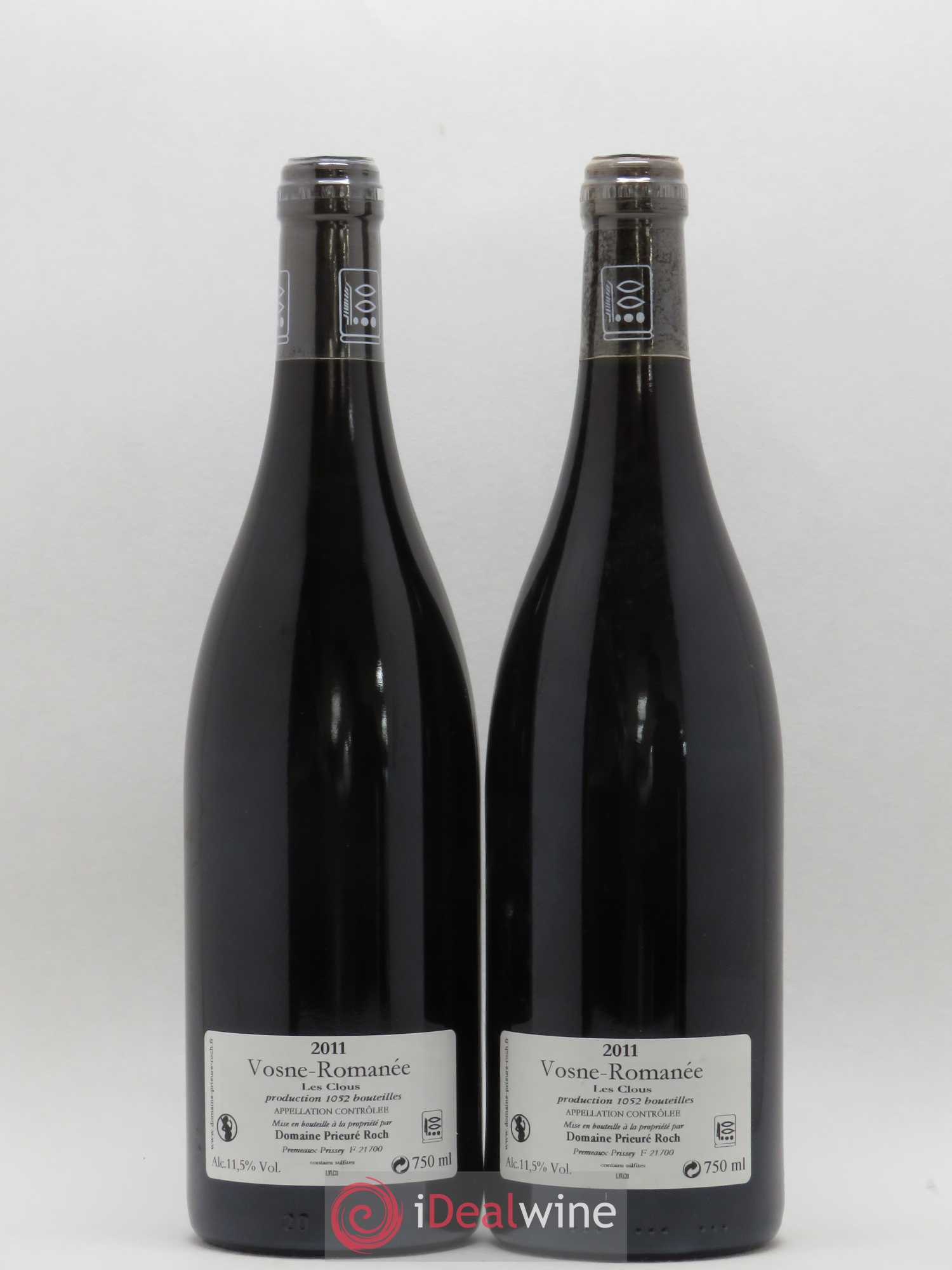 Vosne-Romanée Les Clous Prieuré Roch 2011 - Lot de 2 bouteilles - 1