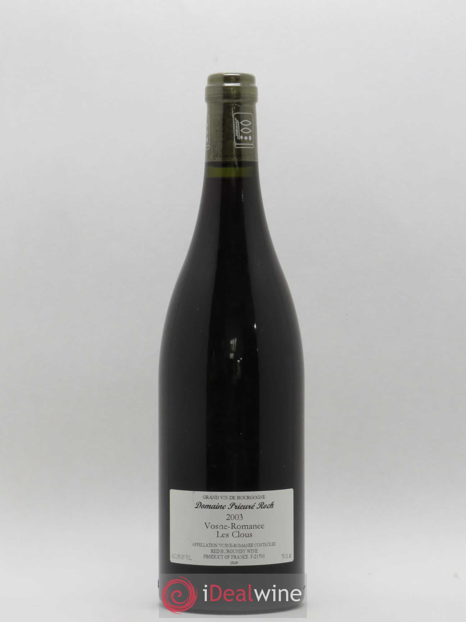 Vosne-Romanée Les Clous Prieuré Roch 2003 - Posten von 1 Flasche - 1