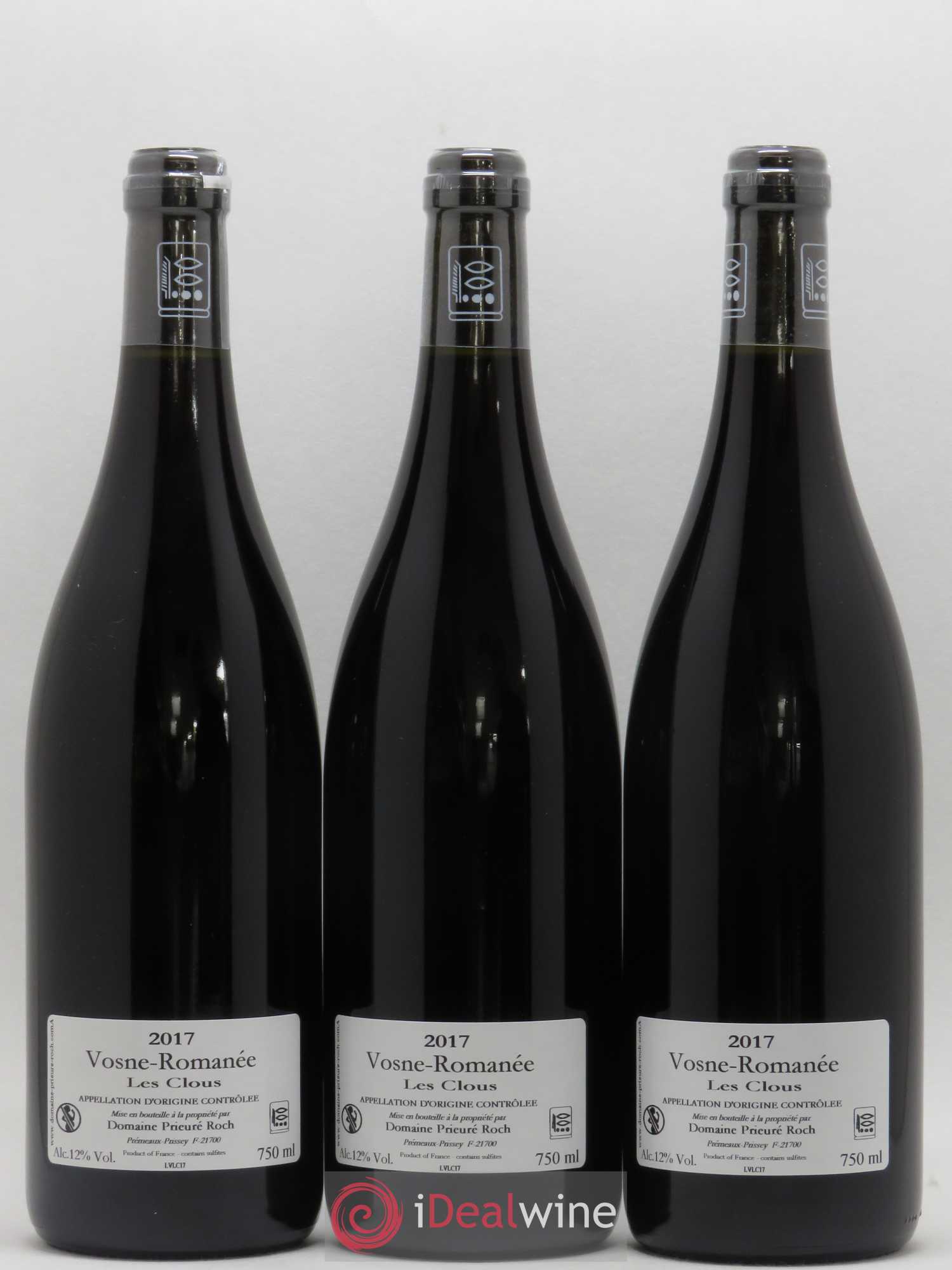 Vosne-Romanée Les Clous Prieuré Roch 2017 - Lot de 3 bouteilles - 1
