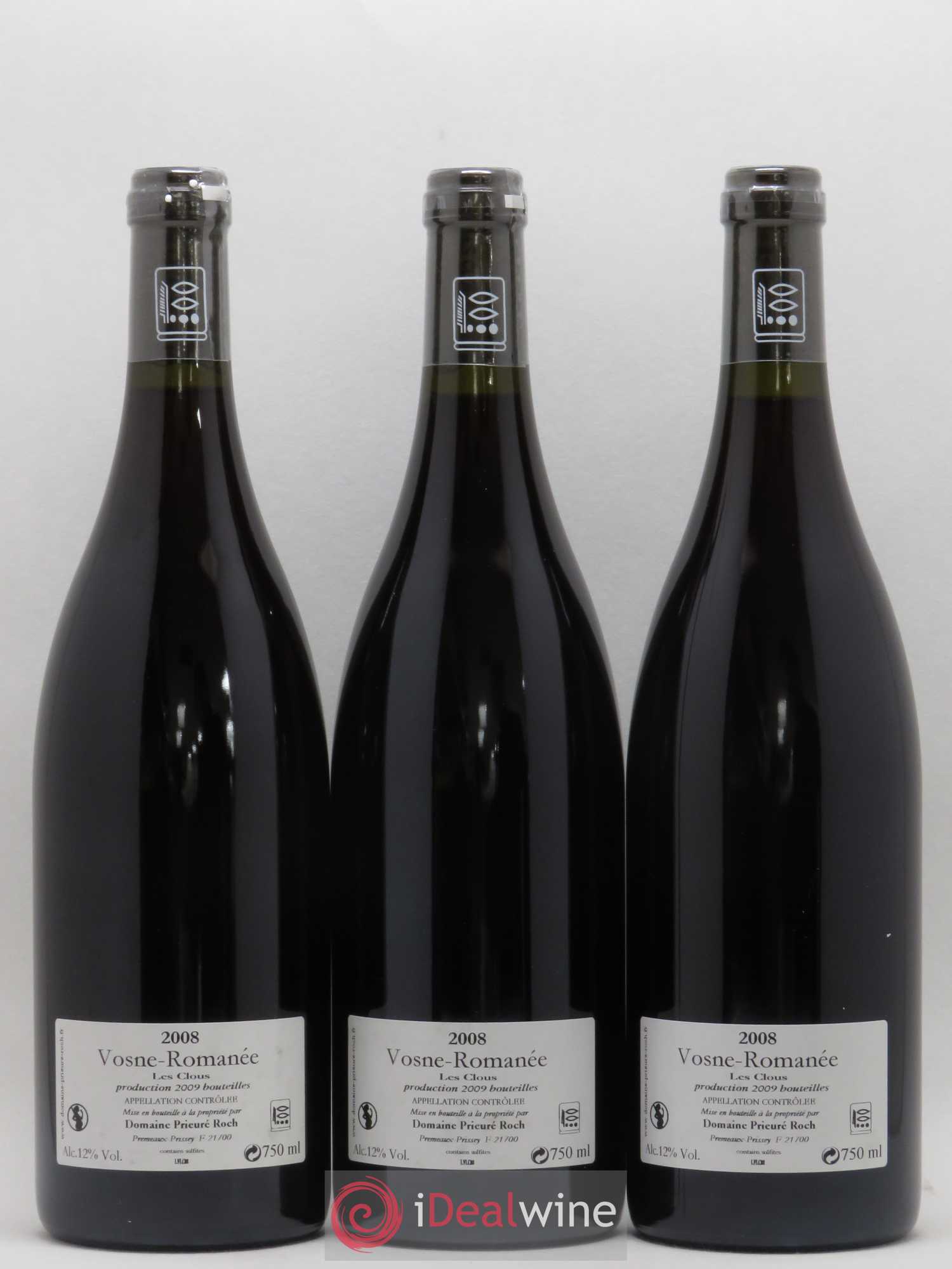 Vosne-Romanée Les Clous Prieuré Roch 2008 - Posten von 3 Flaschen - 1