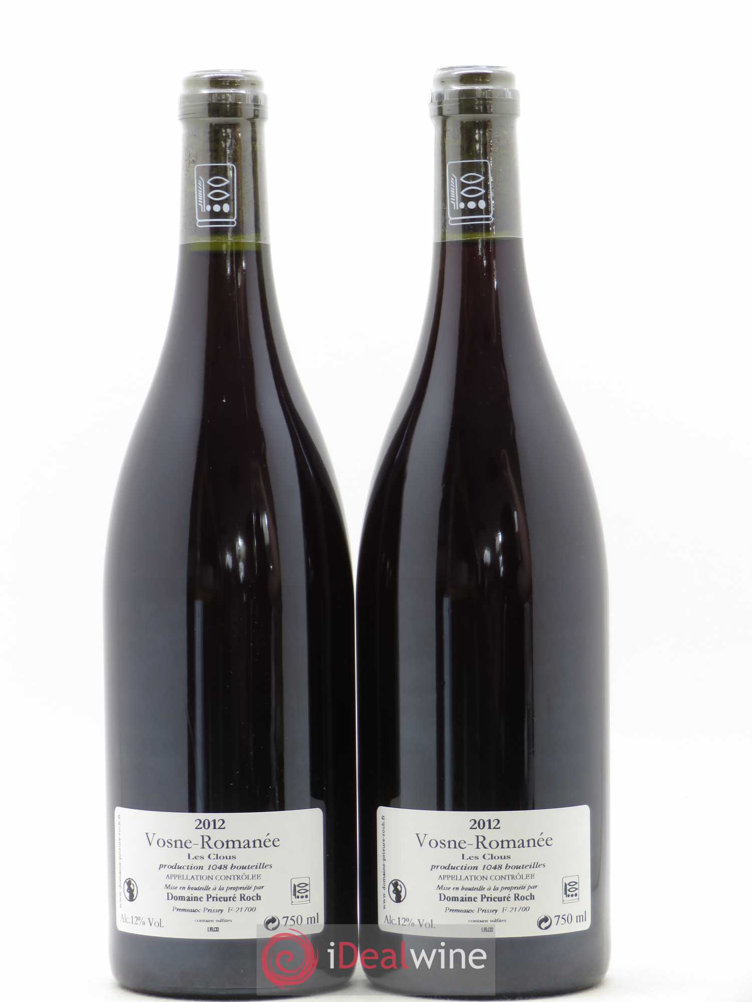 Vosne-Romanée Les Clous Prieuré Roch 2012 - Lot de 2 bouteilles - 1