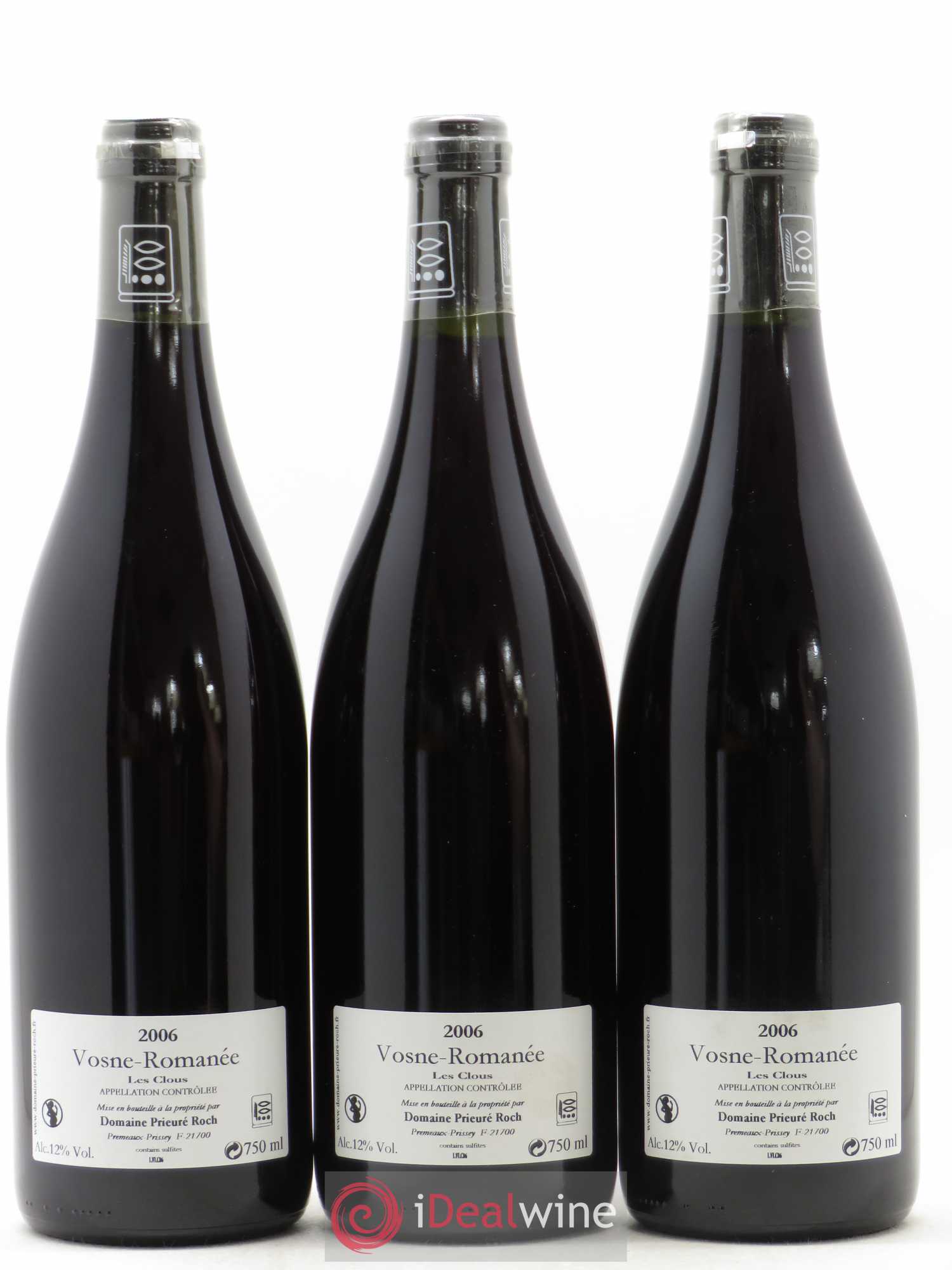 Vosne-Romanée Les Clous Prieuré Roch 2006 - Lot de 3 bouteilles - 1