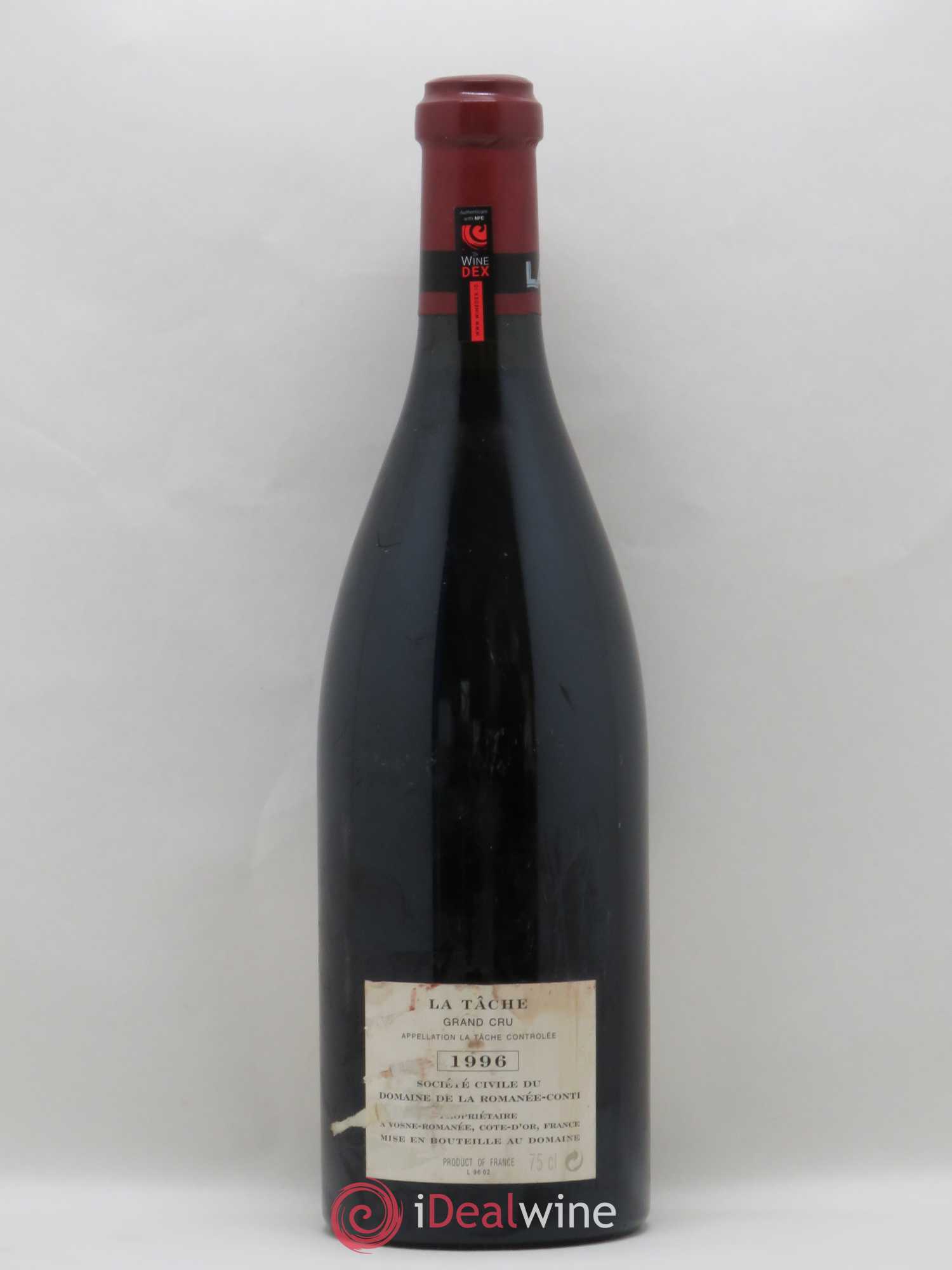 La Tâche Grand Cru Domaine de la Romanée-Conti 1996 - Lot de 1 bouteille - 1
