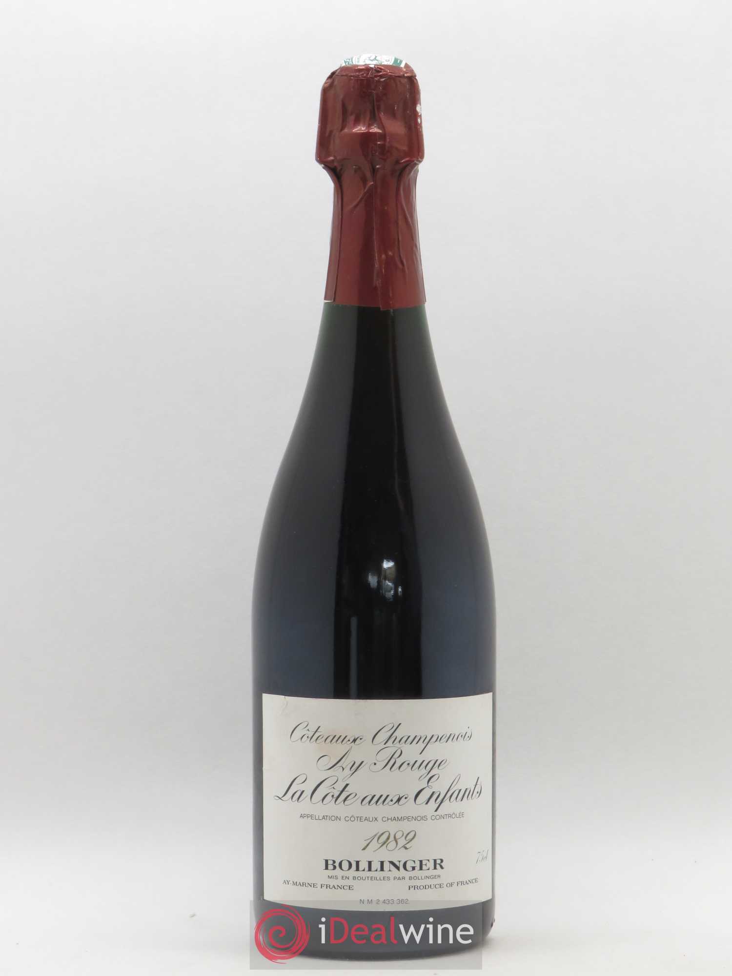 La Côte Aux Enfants Bollinger 1982 - Lot de 1 bouteille - 0