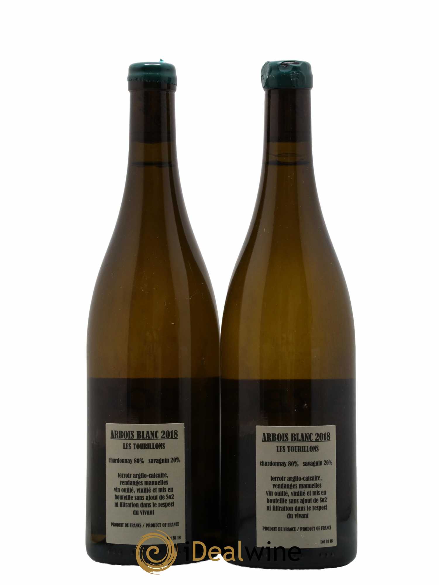 Arbois Chardonnay Savagnin Les Tourillons Adeline Houillon & Renaud Bruyère 2018 - Lot de 2 bouteilles - 1