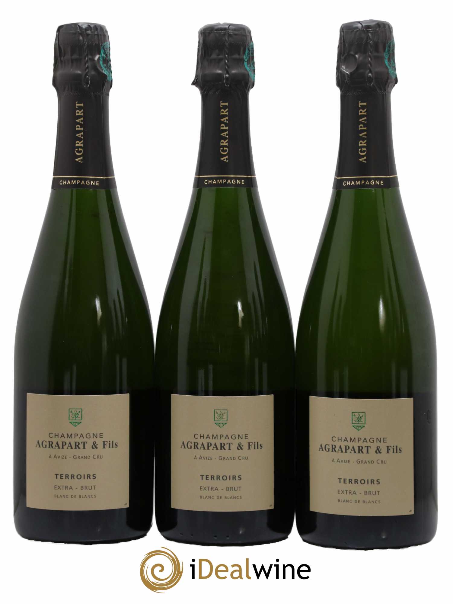 Terroirs Blanc de Blancs Extra-Brut Agrapart & Fils - Lot de 3 bouteilles - 0