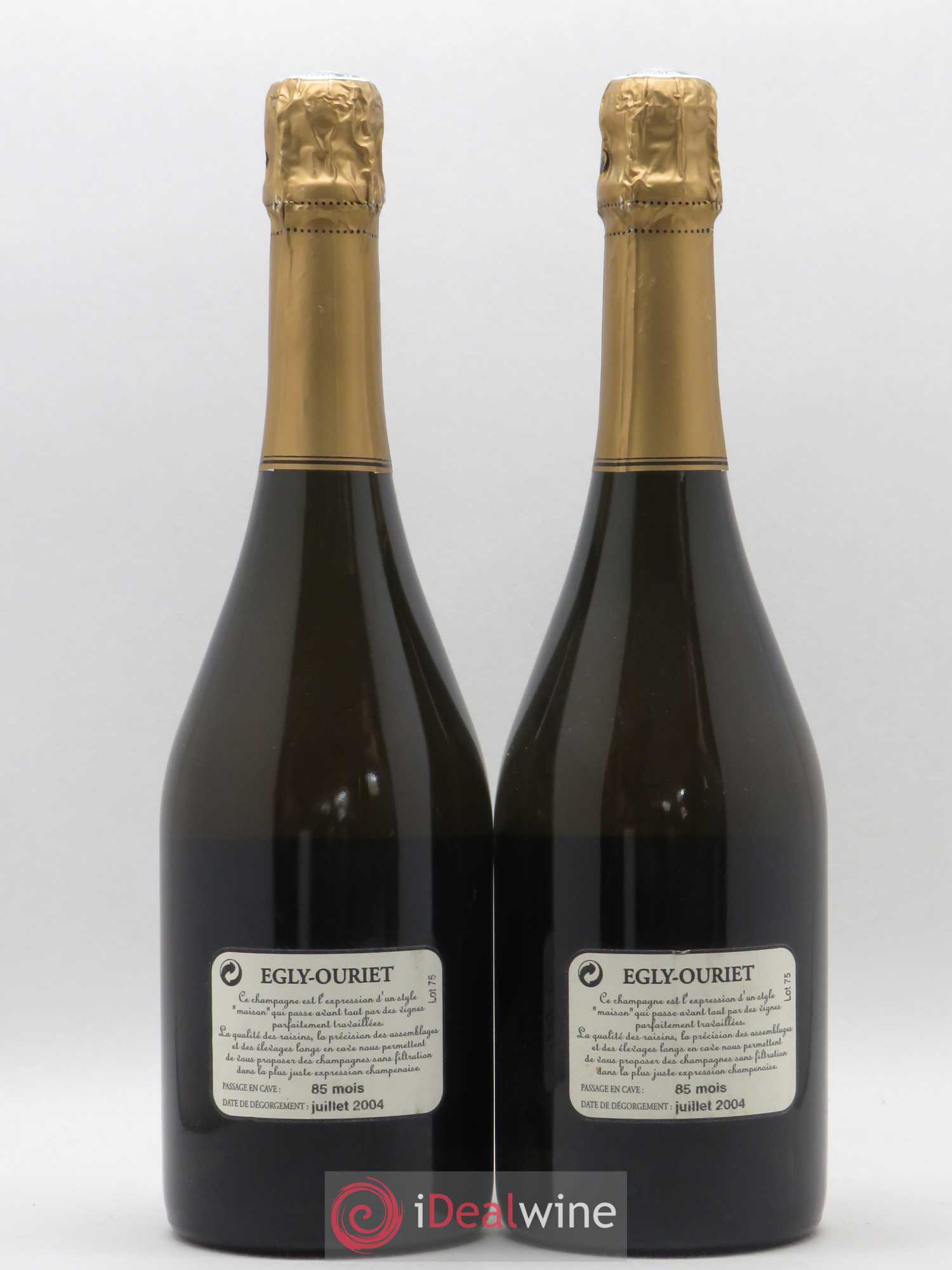 Grand Cru Brut Egly-Ouriet 1996 - Lot of 2 bottles - 1
