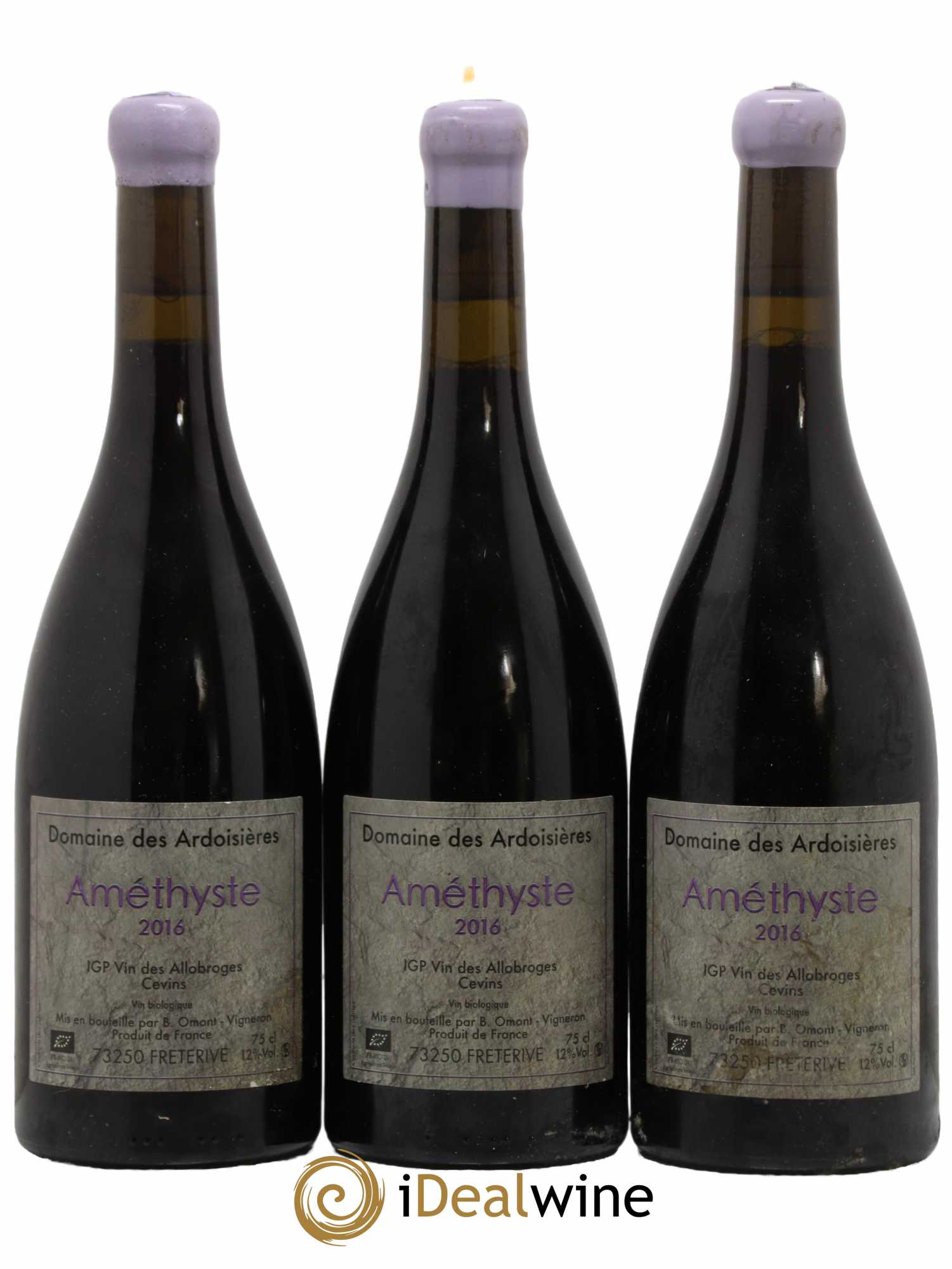 Vin des Allobroges Cevins Améthyste Ardoisières (Domaine des) 2016 - Lot de 3 bouteilles - 0