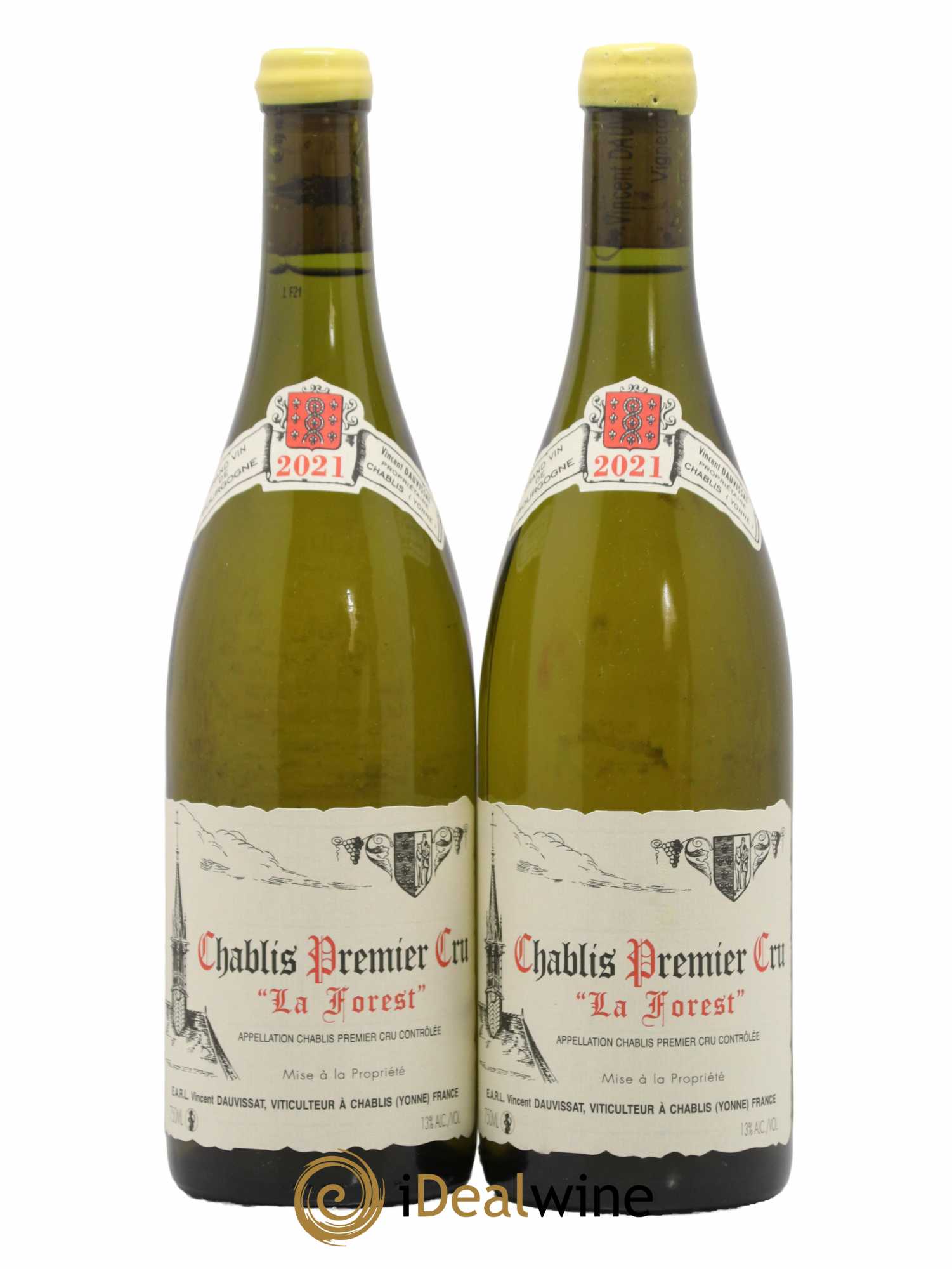 Chablis 1er Cru La Forest Vincent Dauvissat (Domaine) 2021 - Lot de 2 bouteilles - 0