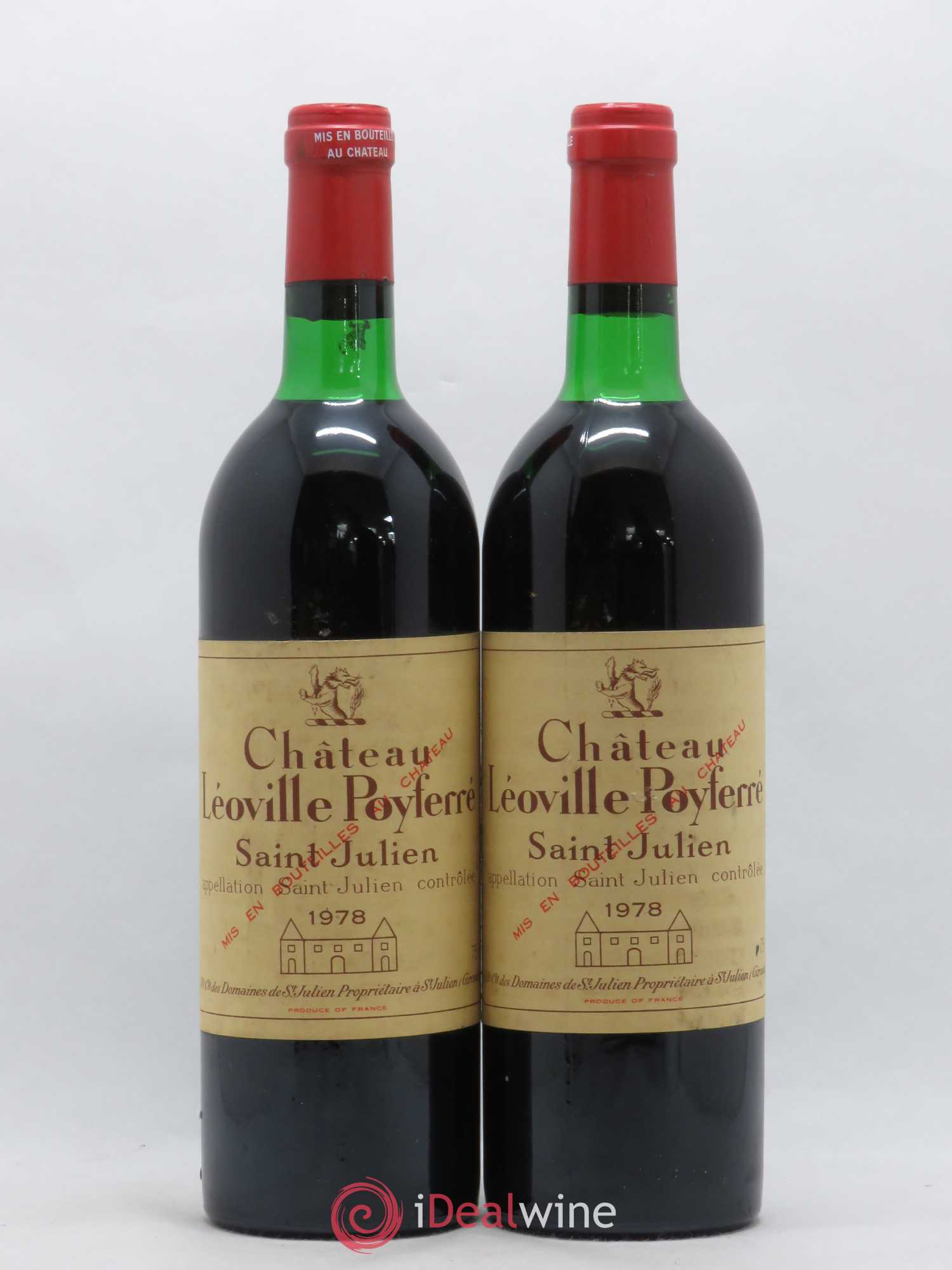 Château Léoville Poyferré 2ème Grand Cru Classé 1978 - Lot de 2 bouteilles - 0