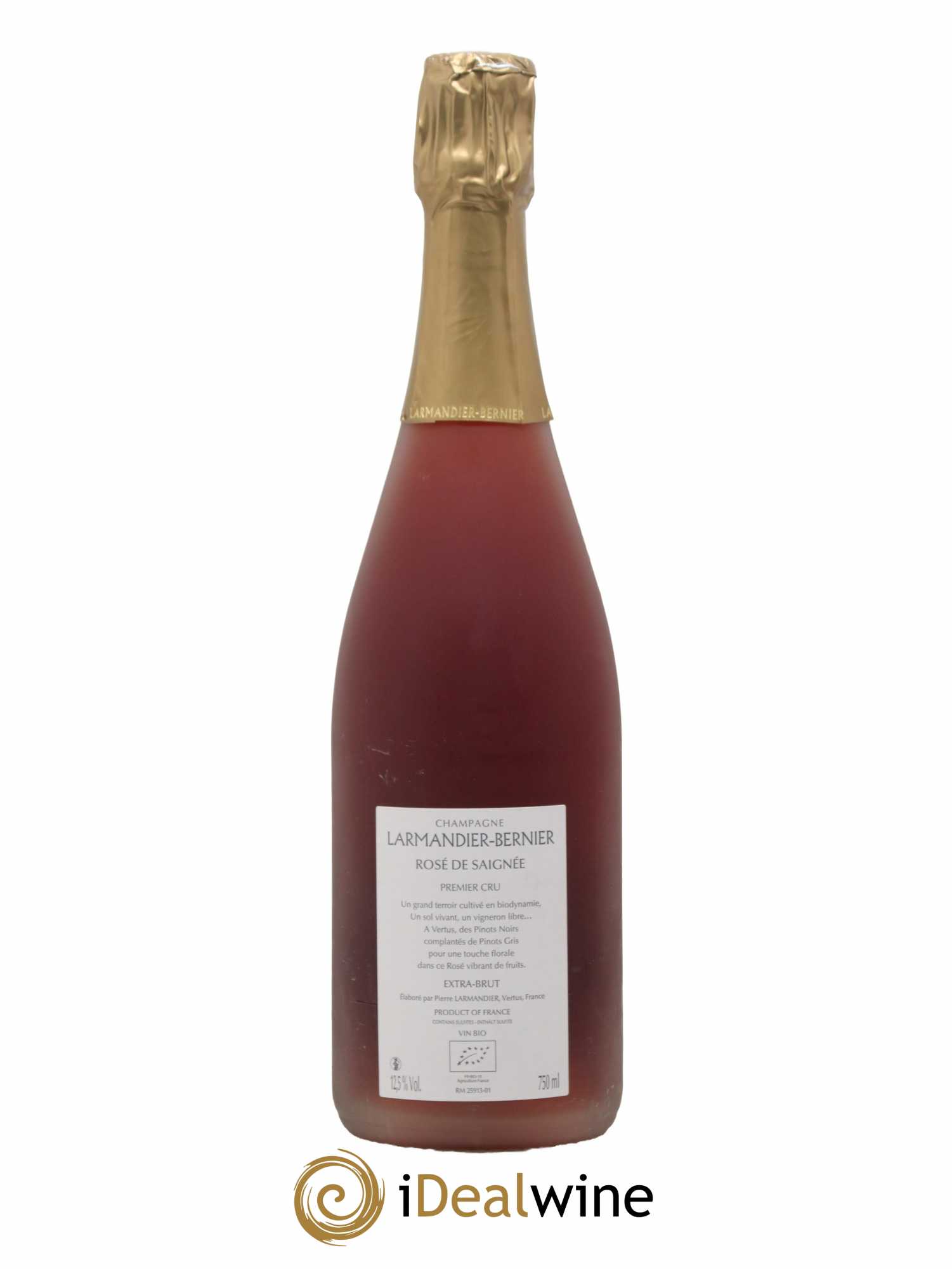Rosé de saignée 1er Cru Extra-Brut Larmandier-Bernier - Lot de 1 bouteille - 1