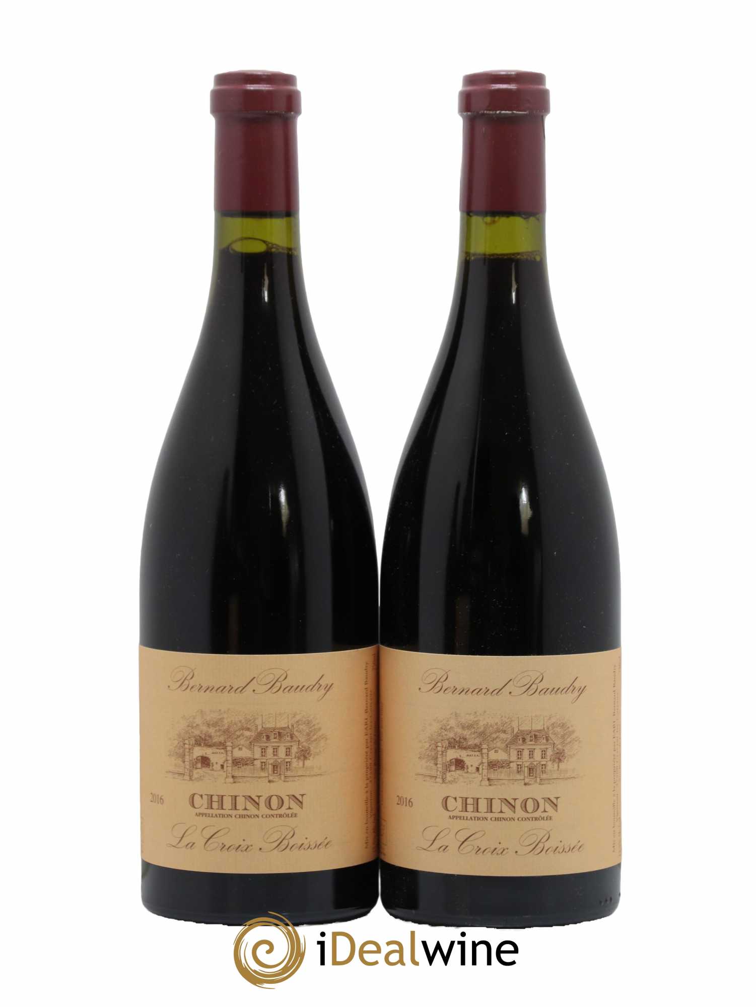 Chinon La Croix Boissée Bernard Baudry 2016 - Lot de 2 bouteilles - 0