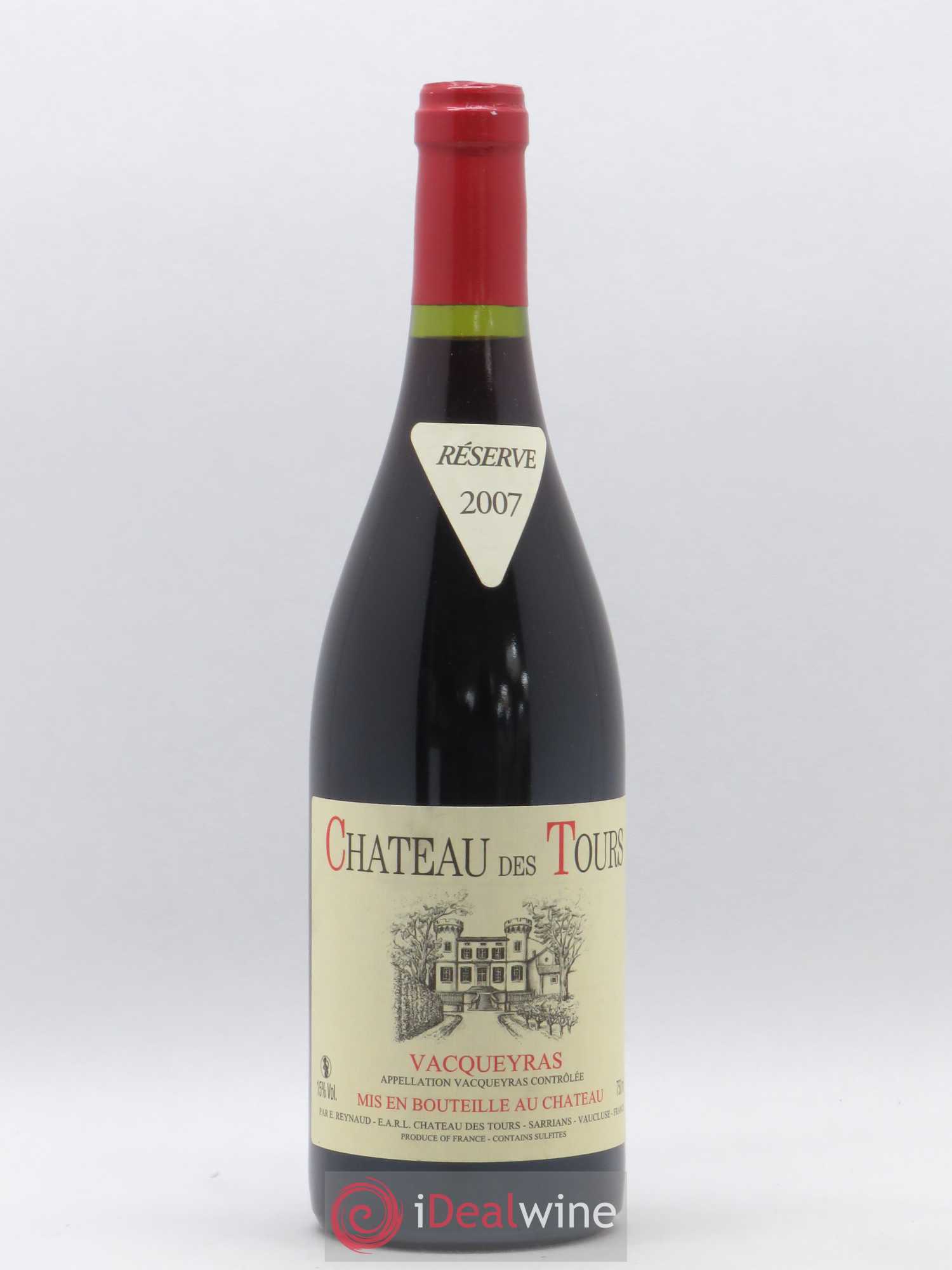Vacqueyras Château des Tours Emmanuel Reynaud 2007 - Lot de 1 bouteille - 0