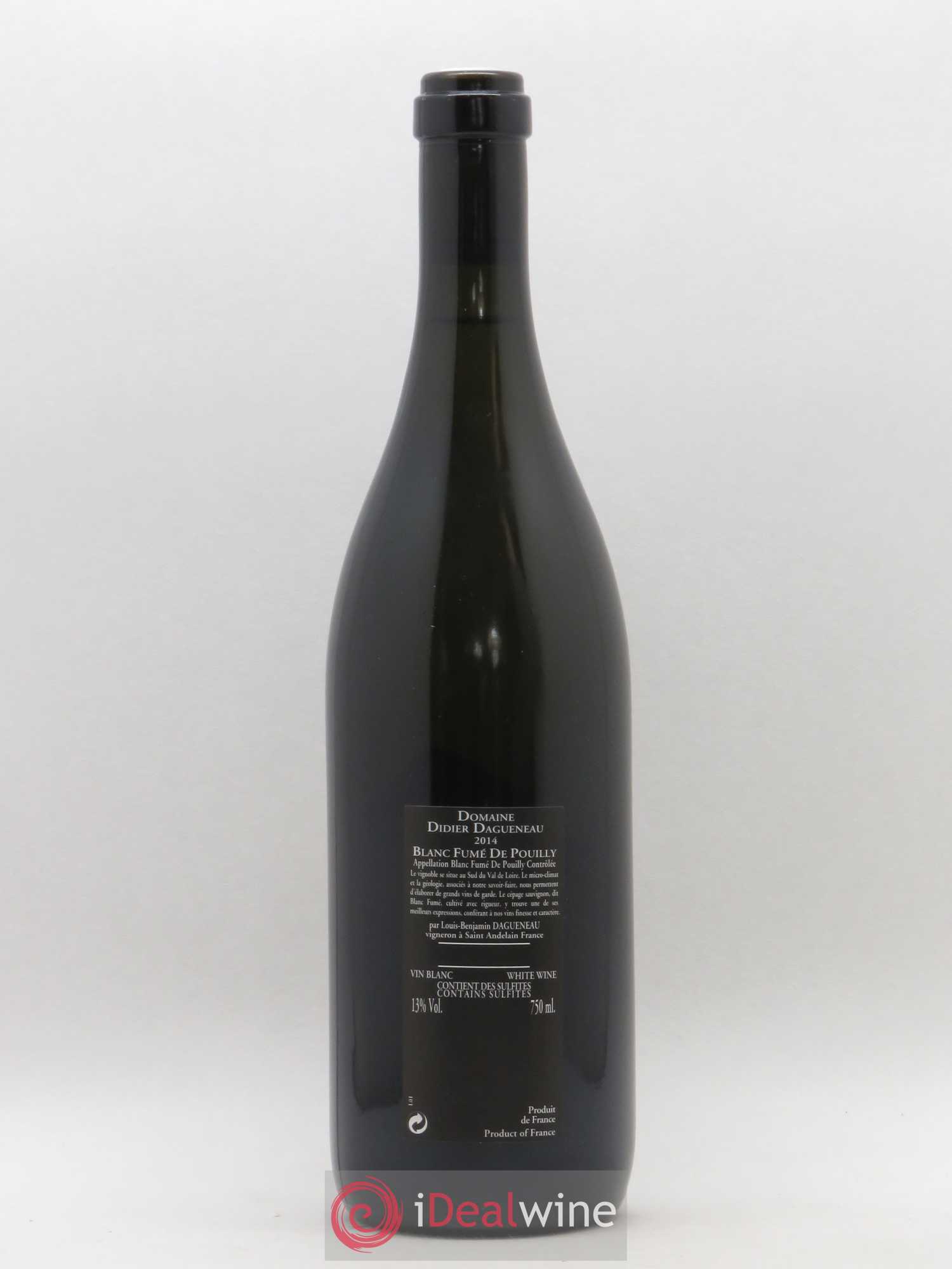 Vin de France (anciennement Pouilly-Fumé) Silex Dagueneau (Domaine Didier - Louis-Benjamin) 2014 - Lot de 1 bouteille - 1