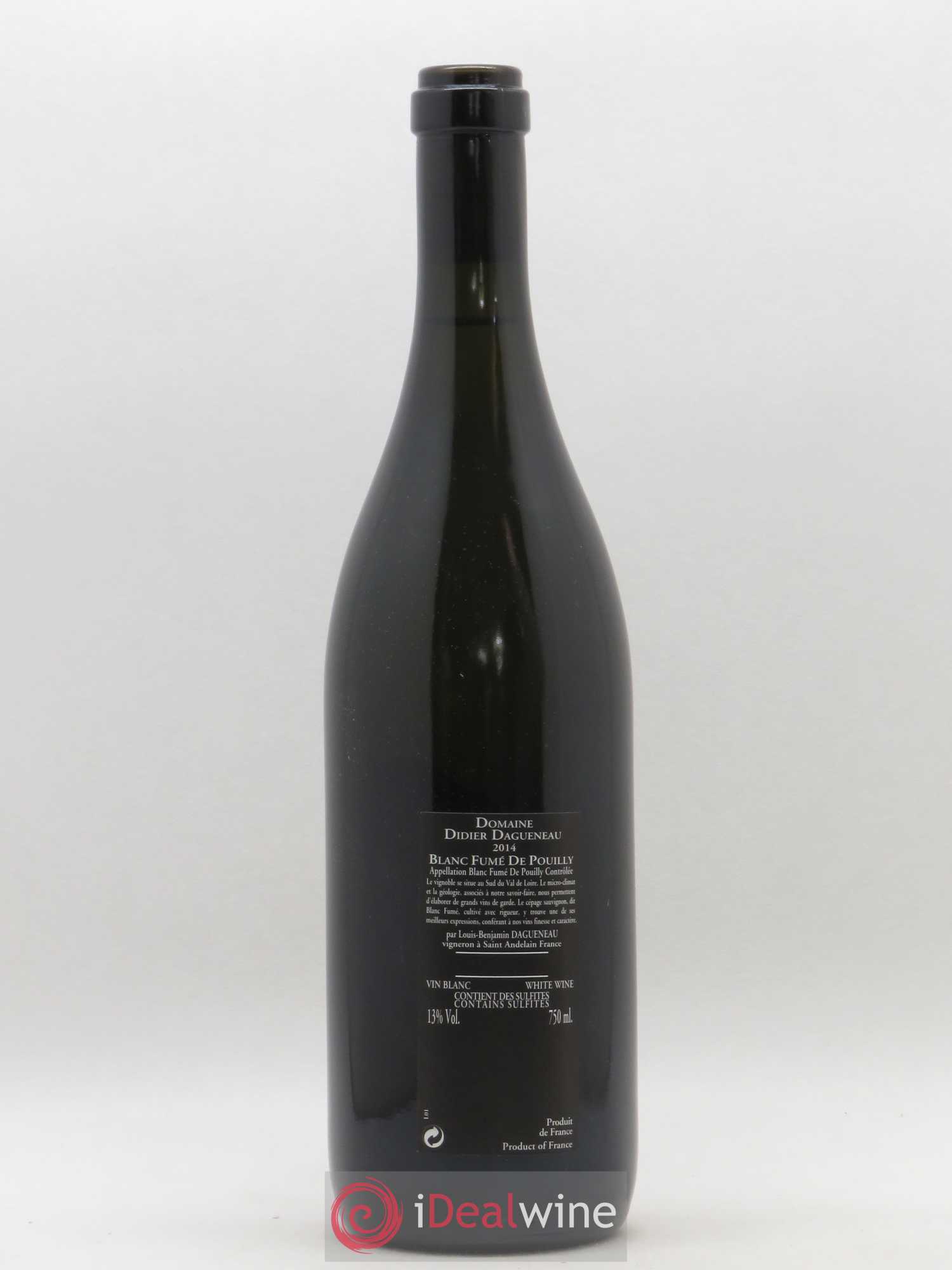 Vin de France (anciennement Pouilly-Fumé) Silex Dagueneau (Domaine Didier - Louis-Benjamin) 2014 - Lot de 1 bouteille - 1
