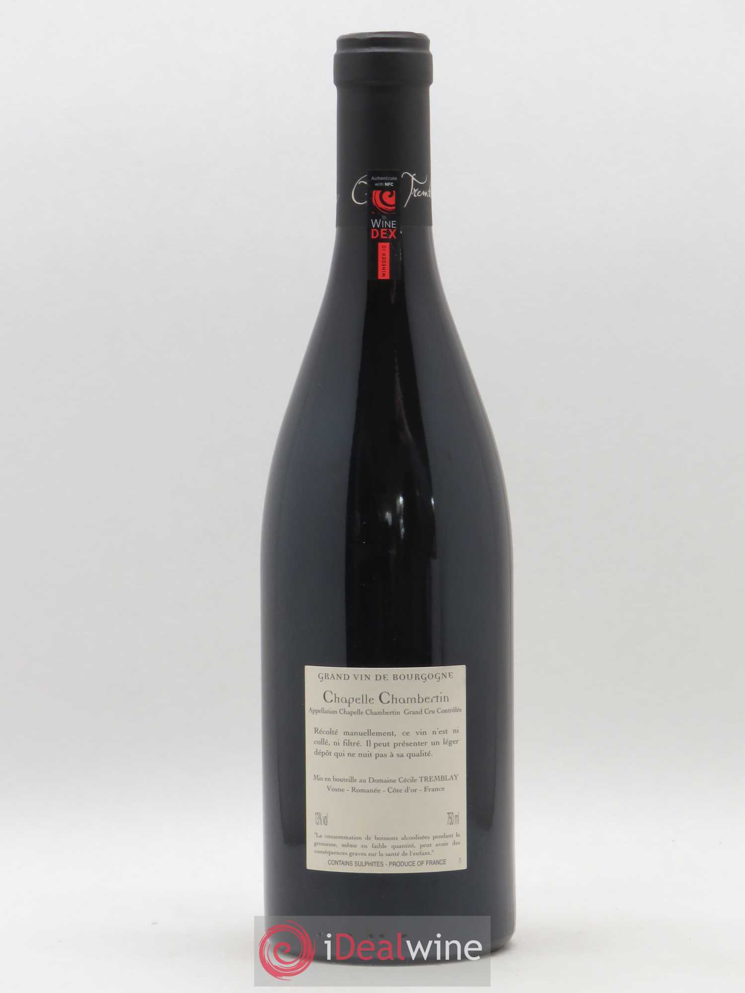 Chapelle-Chambertin Grand Cru Cécile Tremblay 2016 - Lot de 1 bouteille - 1