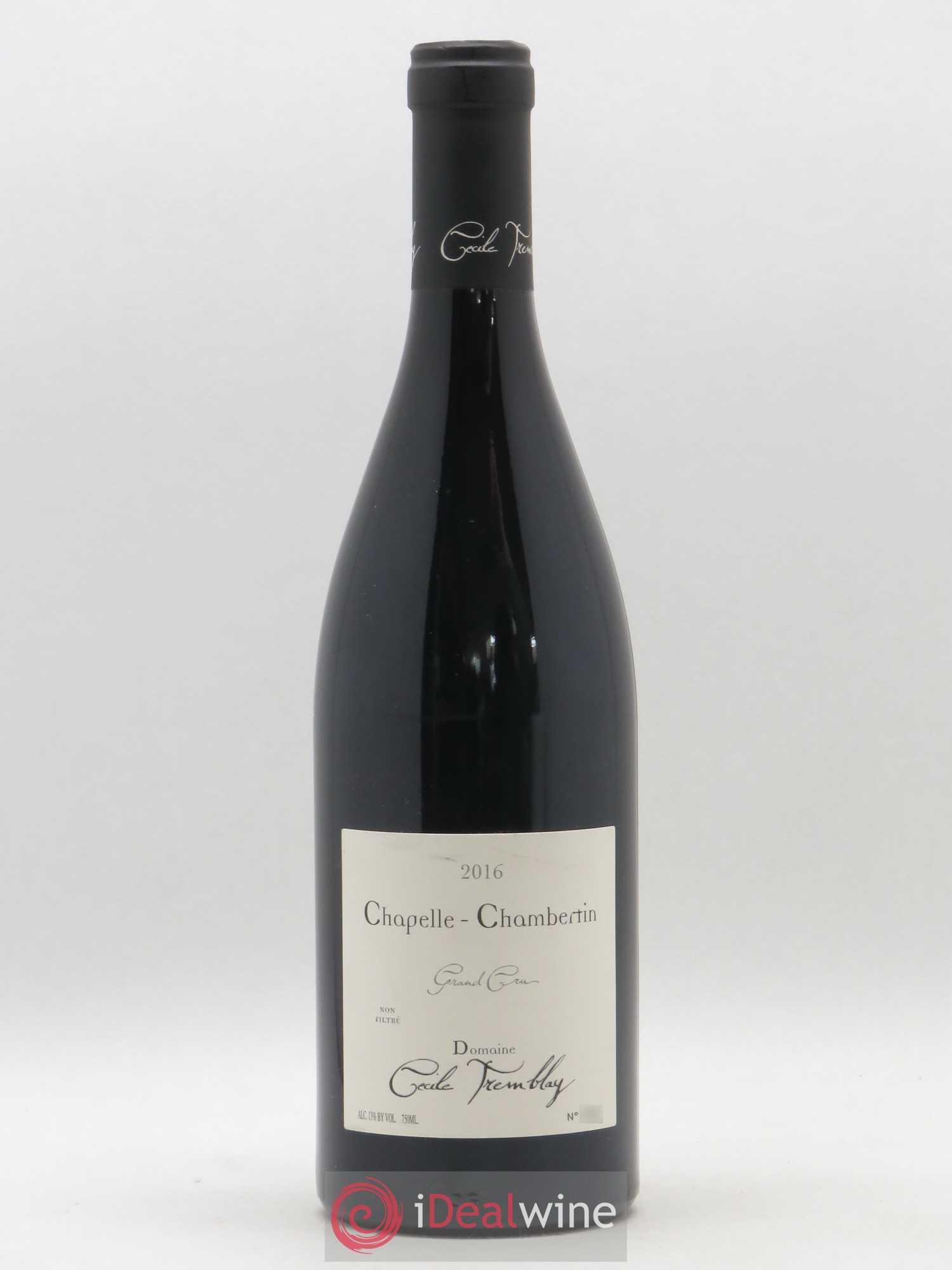 Chapelle-Chambertin Grand Cru Cécile Tremblay 2016 - Lot de 1 bouteille - 0
