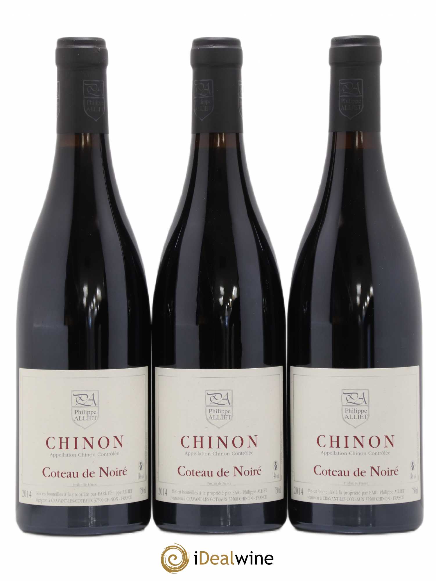 Chinon Coteau de Noiré Philippe Alliet 2014 - Lot de 3 bouteilles - 0