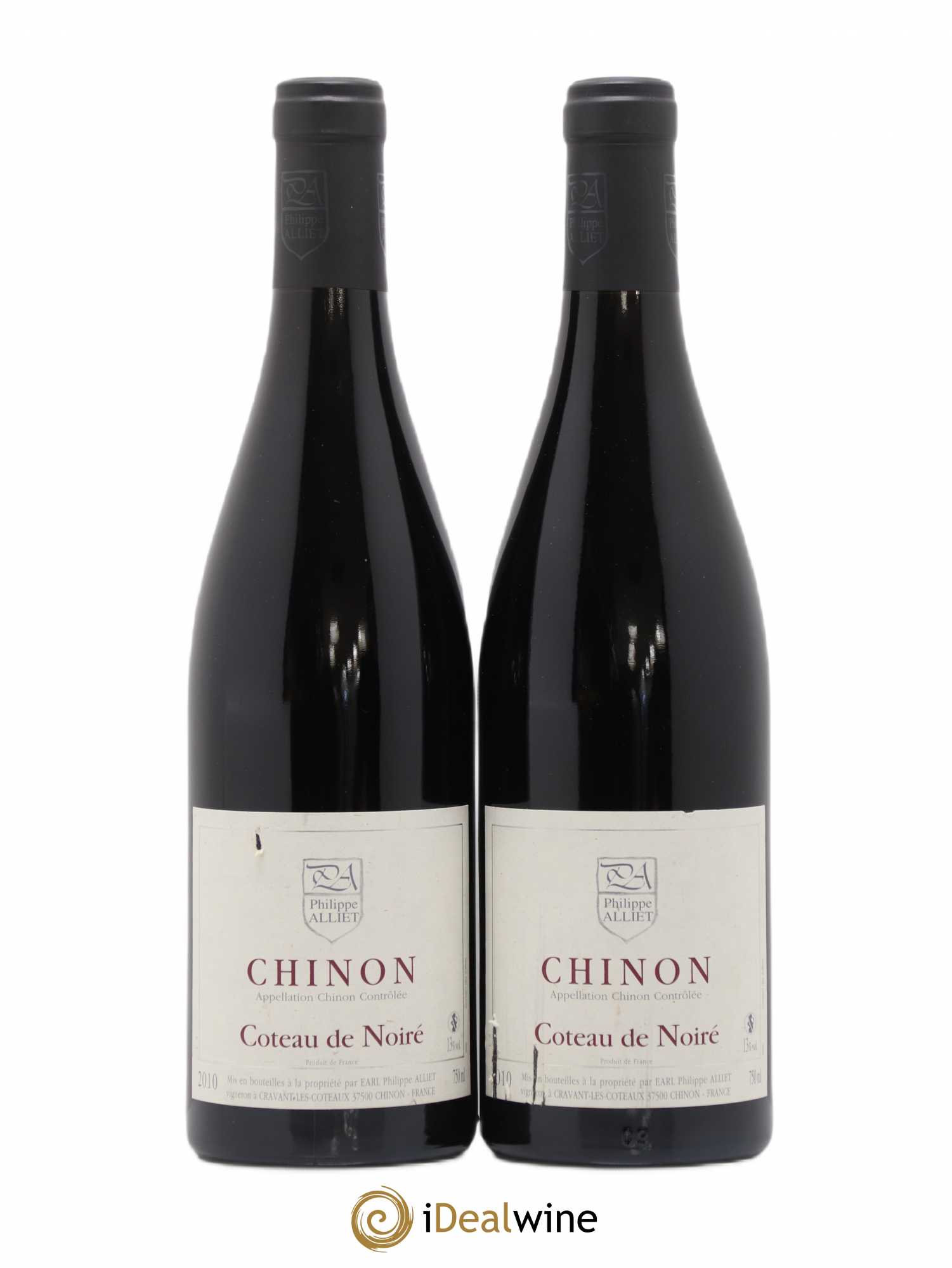 Chinon Coteau de Noiré Philippe Alliet 2010 - Lot de 2 bouteilles - 0