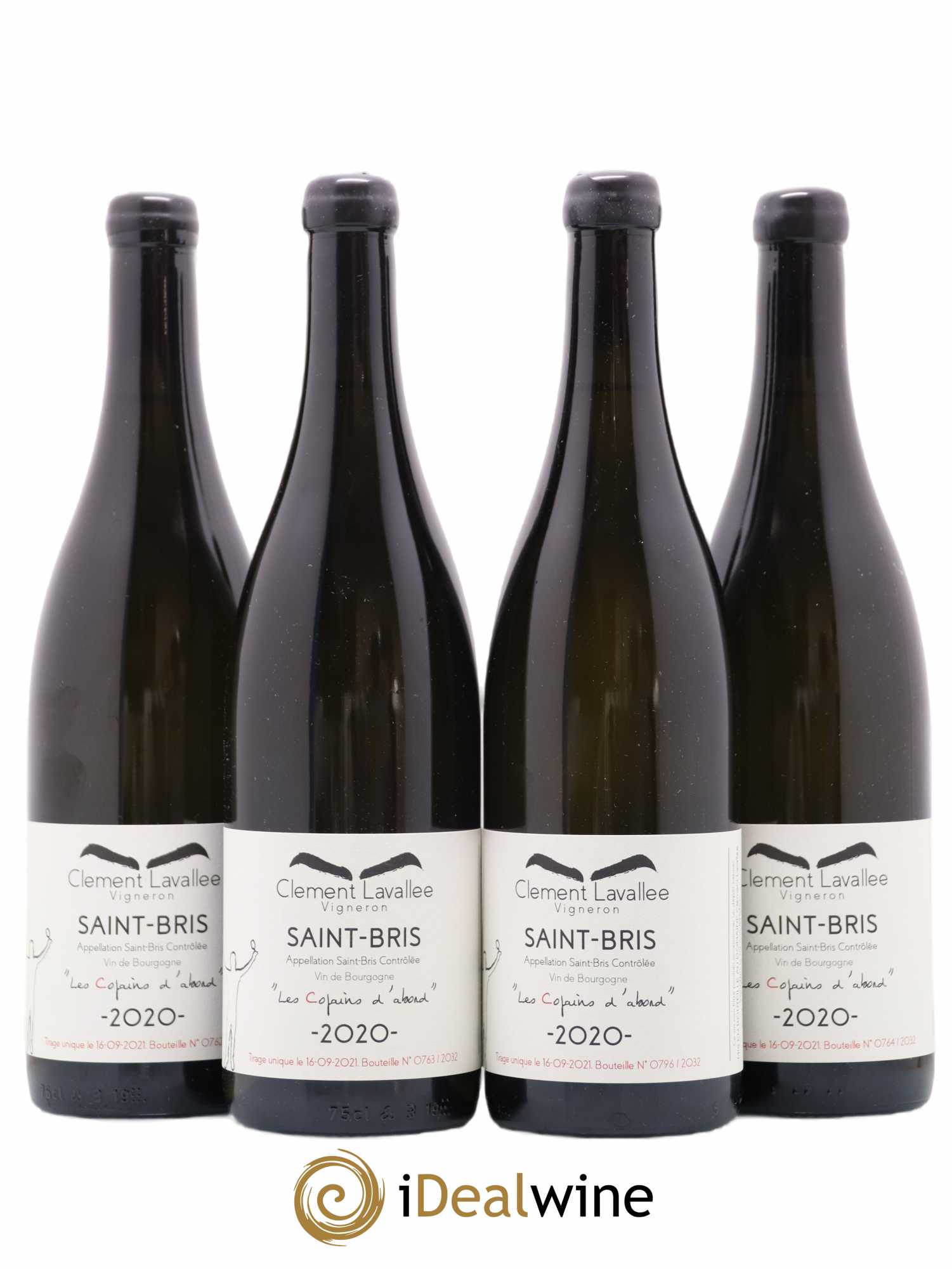Bourgogne Saint Bris Les Copains d'Abord Clement Lavallee 2020 - Posten von 4 Flaschen - 0