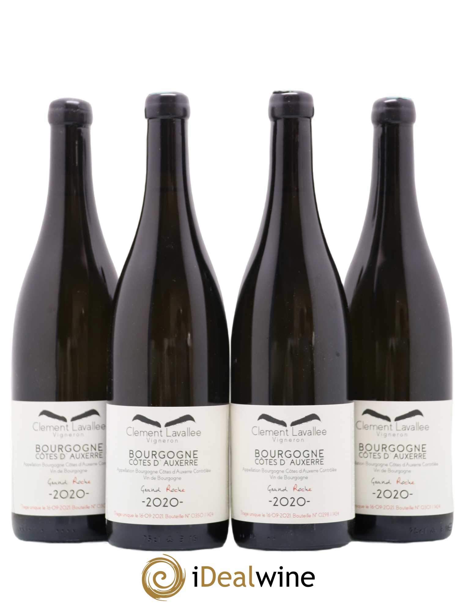 Bourgogne Cotes d'Auxerre Grand Roche Clement Lavallee 2020 - Posten von 4 Flaschen - 0
