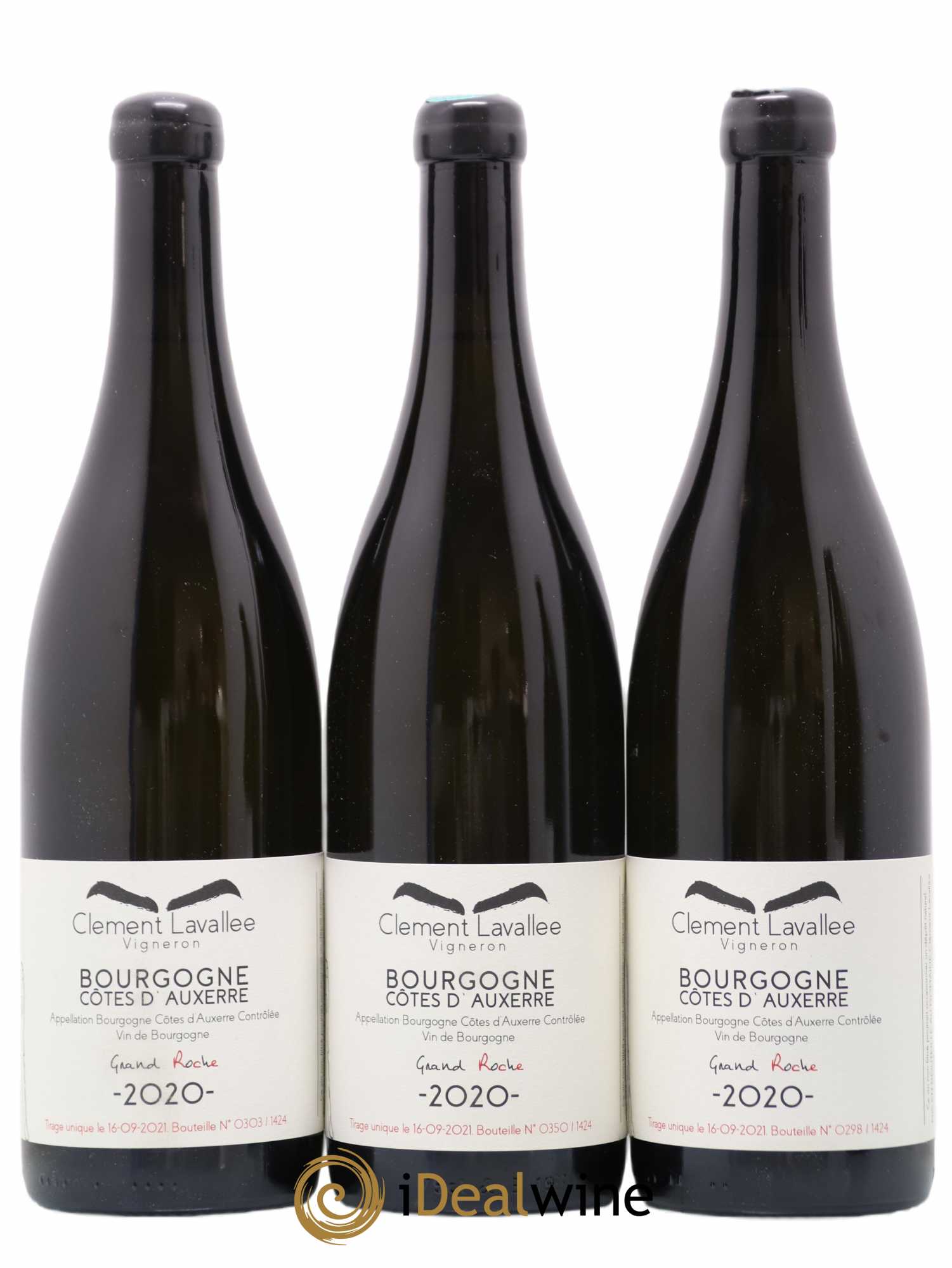 Bourgogne Cotes d'Auxerre Grand Roche Clement Lavallee 2020 - Posten von 3 Flaschen - 0