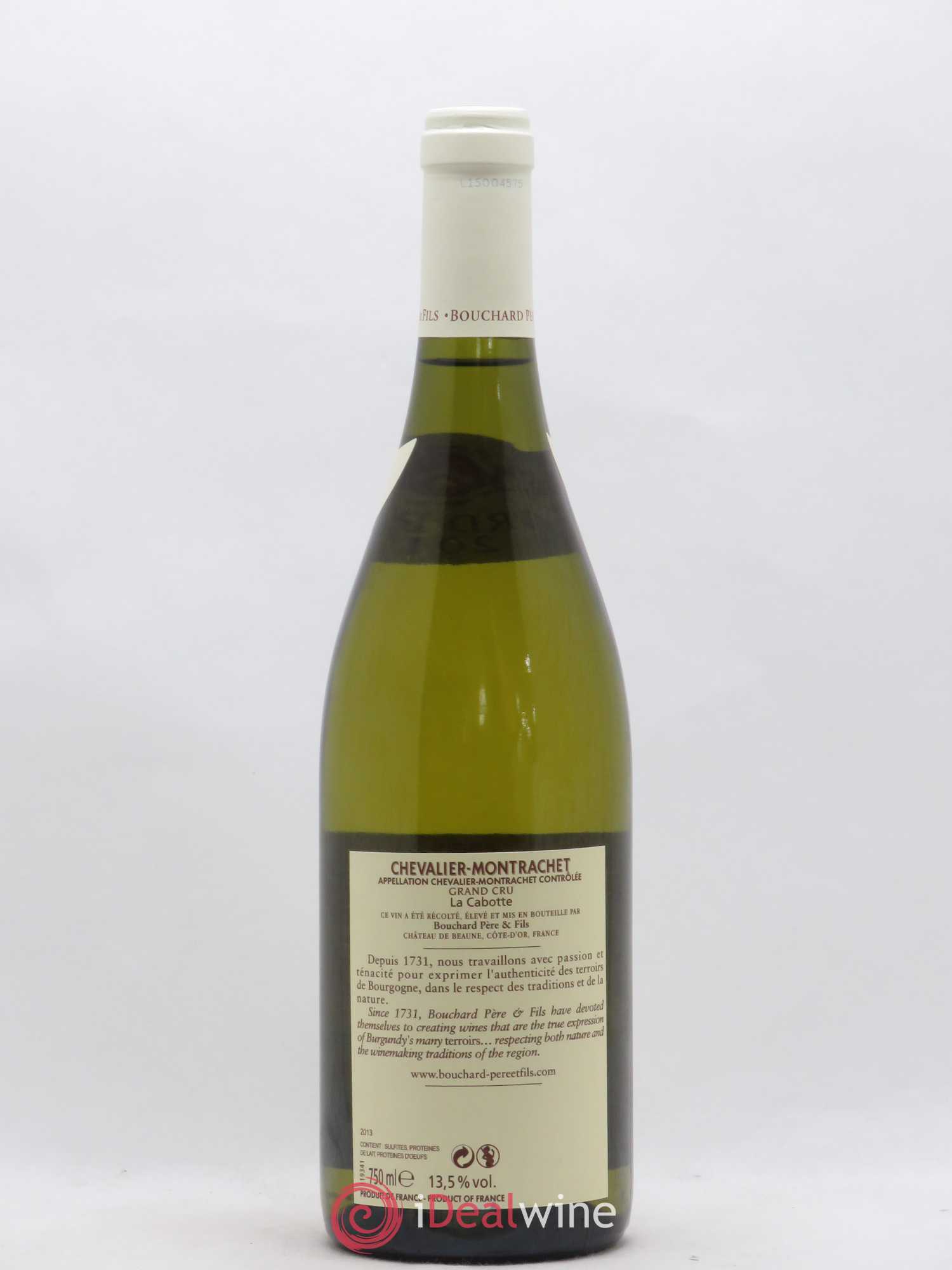 Chevalier-Montrachet Grand Cru La Cabotte Bouchard Père & Fils 2013 - Lot de 1 bouteille - 1