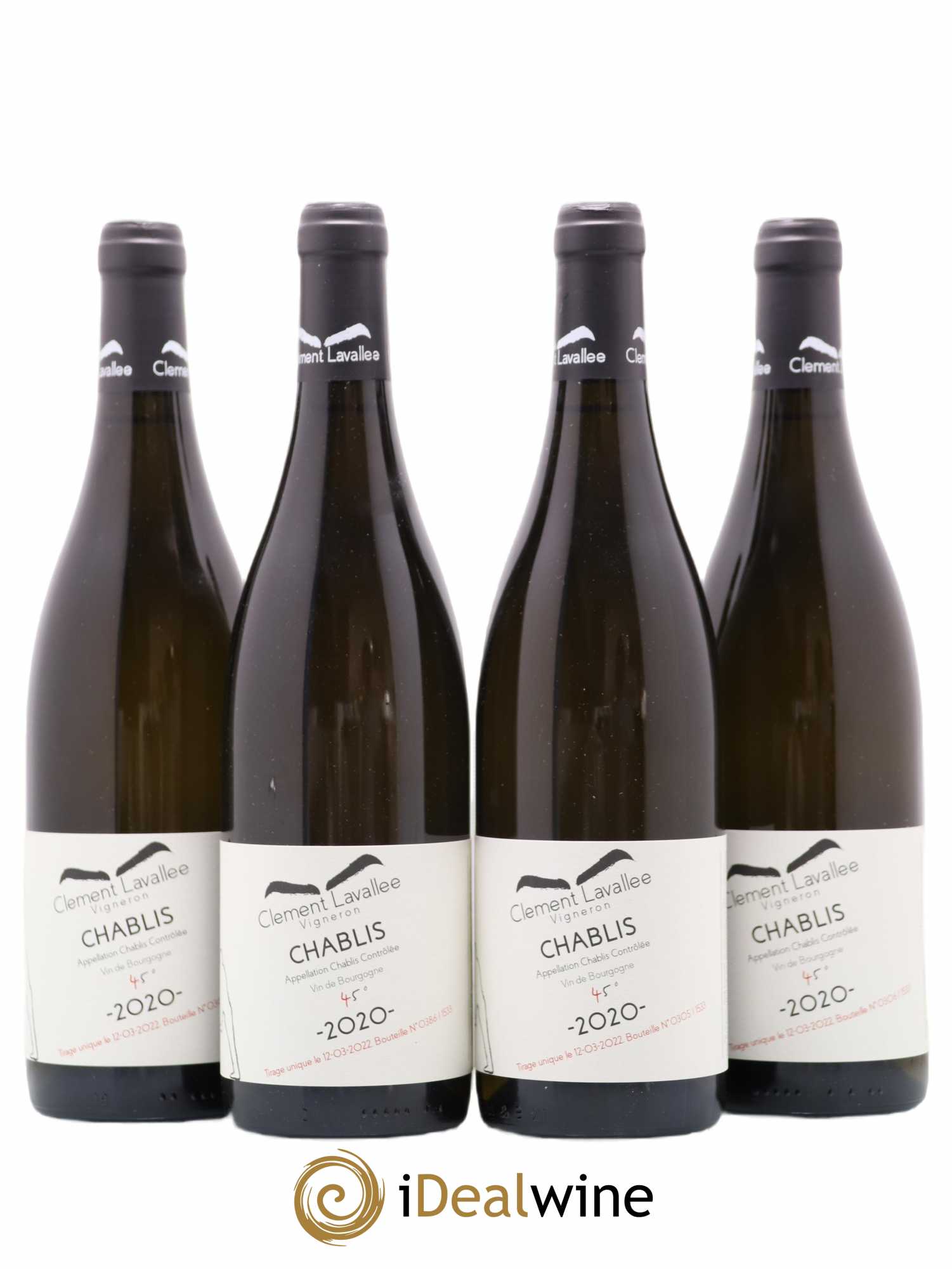 Chablis 45° Clement Lavallee 2020 - Posten von 4 Flaschen - 0