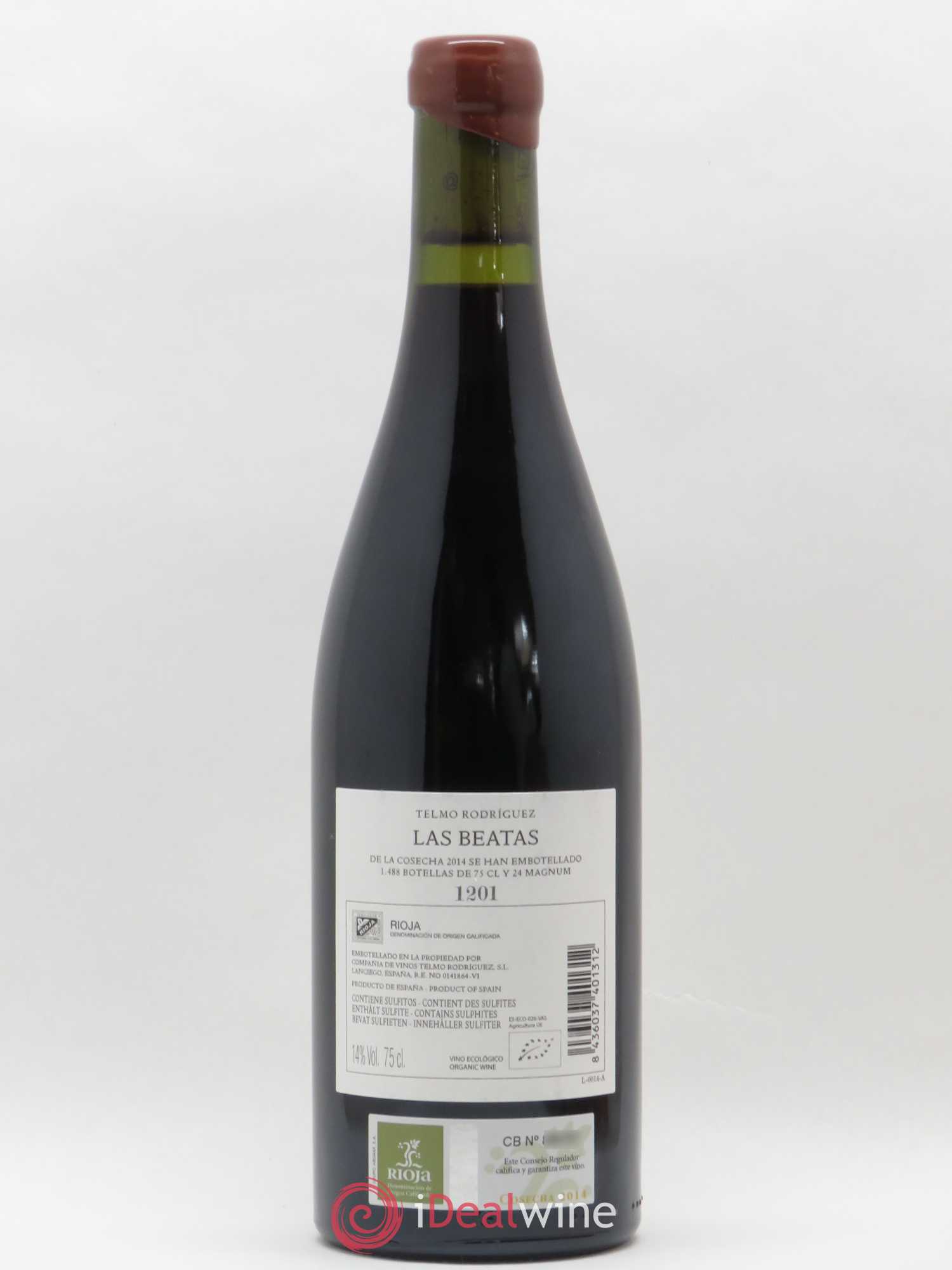 Rioja DOCA Las Beatas Telmo Rodriguez 2014 - Lot de 1 bouteille - 1