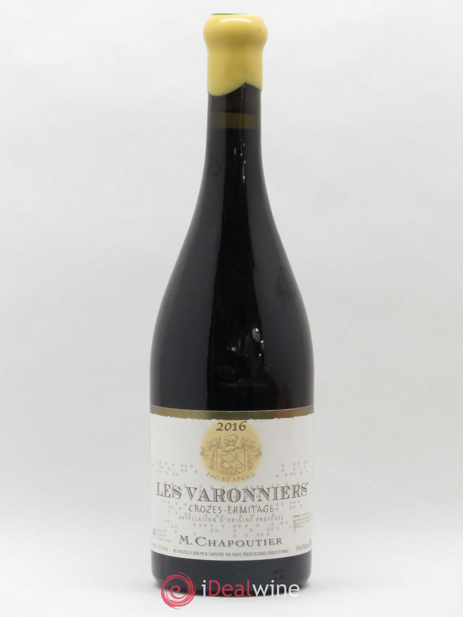 Crozes-Hermitage Les Varonniers Chapoutier 2016 - Lot de 1 bouteille - 0
