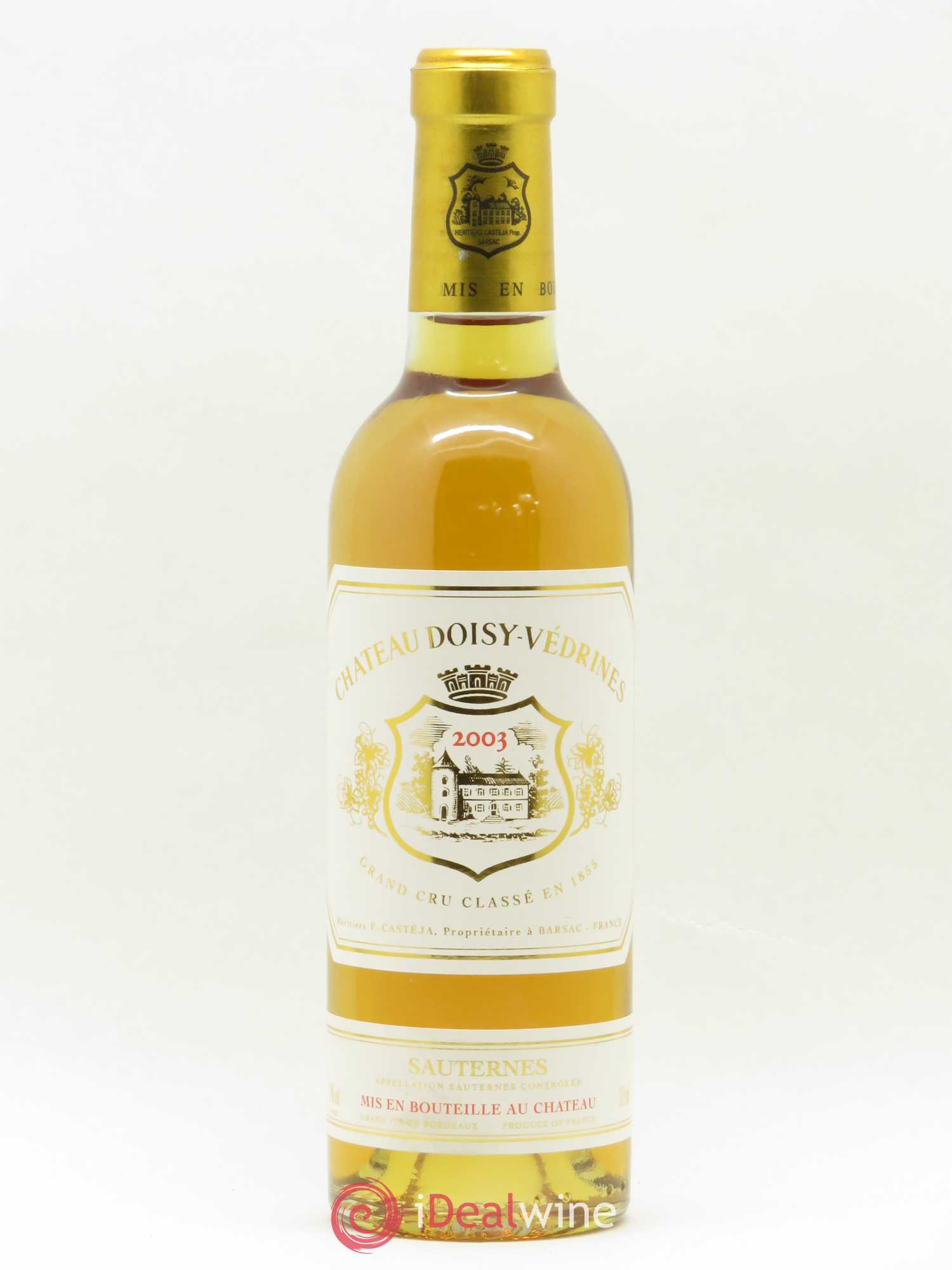 Château Doisy-Védrines 2ème Grand Cru Classé (senza prezzo di riserva) 2003 - Lotto di 1 mezza bottiglia - 0