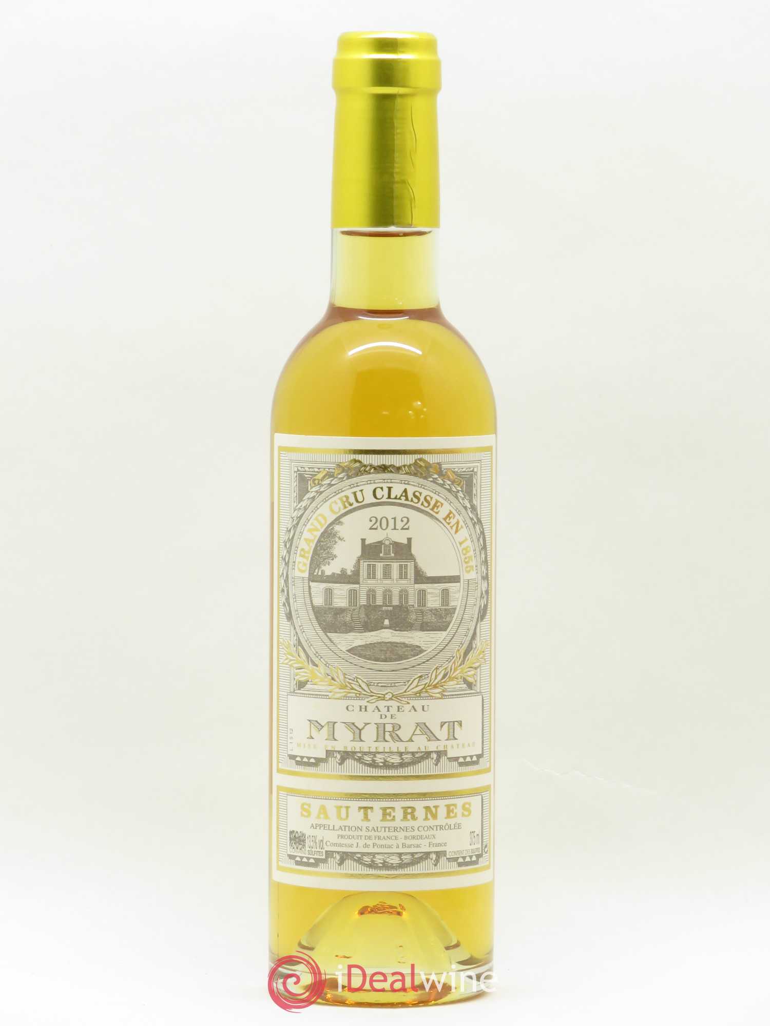 Château de Myrat 2ème Grand Cru Classé (senza prezzo di riserva) 2012 - Lotto di 1 mezza bottiglia - 0