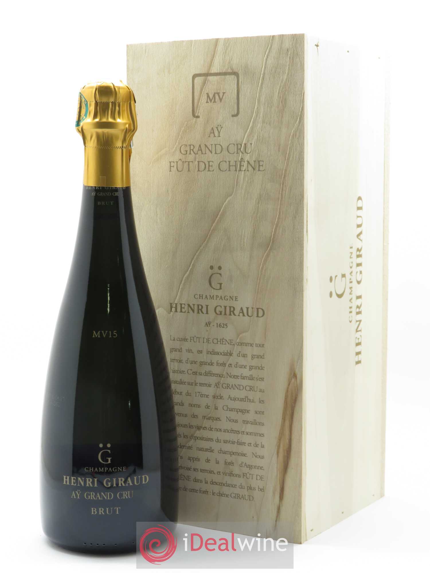 Aÿ Grand Cru Brut Fût de Chêne MV15 Henri Giraud - Lot de 1 bouteille - 0