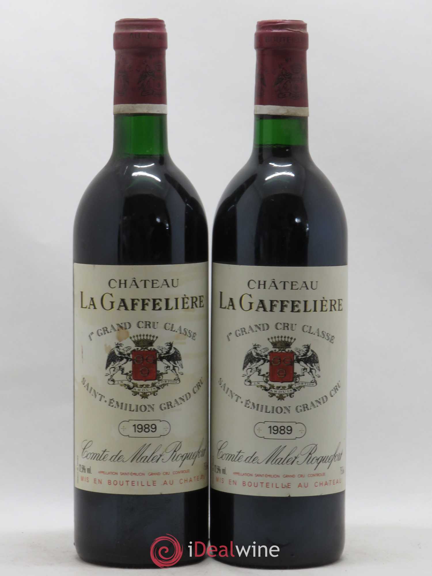 Château la Gaffelière 1er Grand Cru Classé B 1989 - Lot de 2 bouteilles - 0