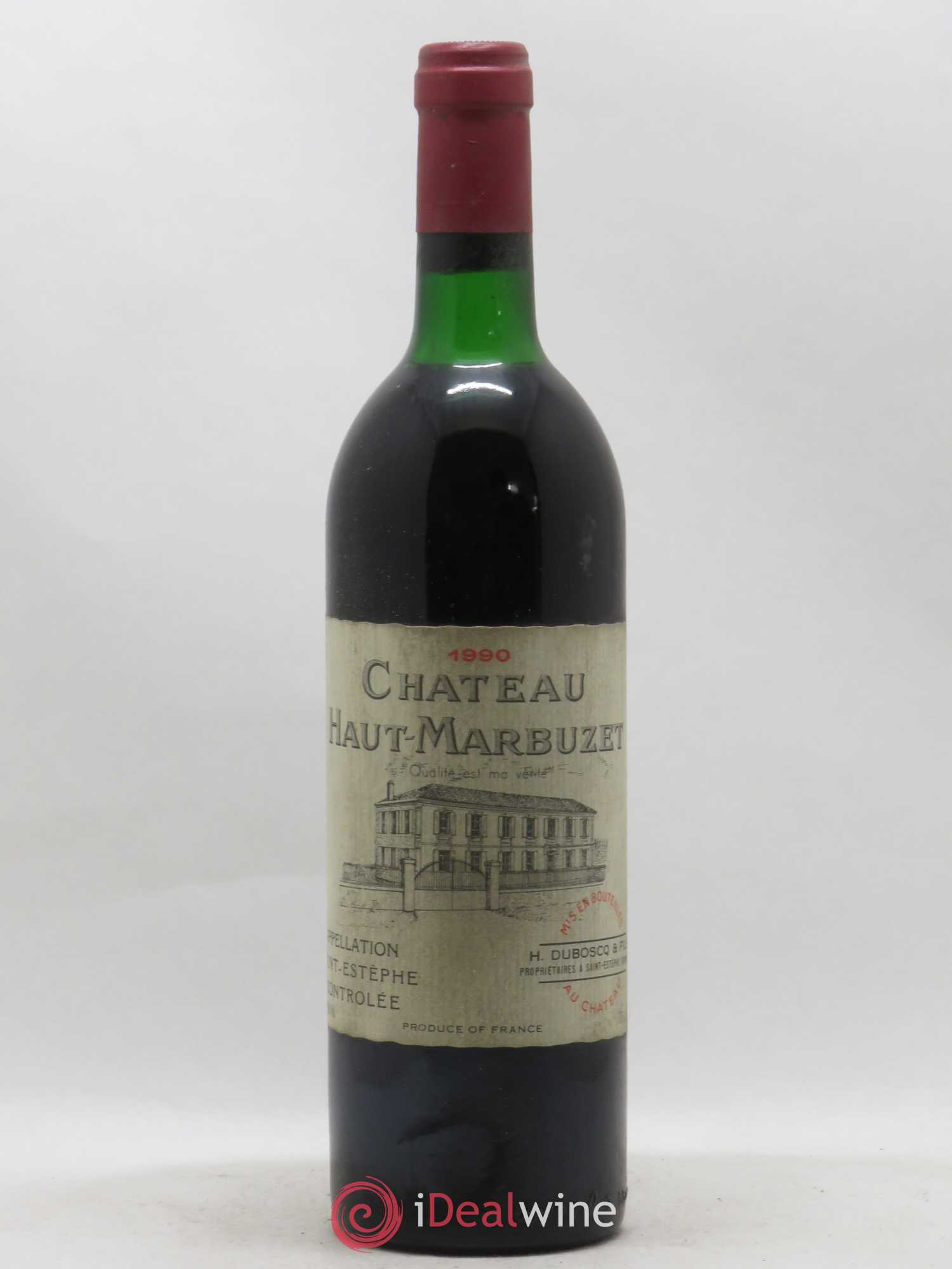 Château Haut Marbuzet 1990 - Lot de 1 bouteille - 0