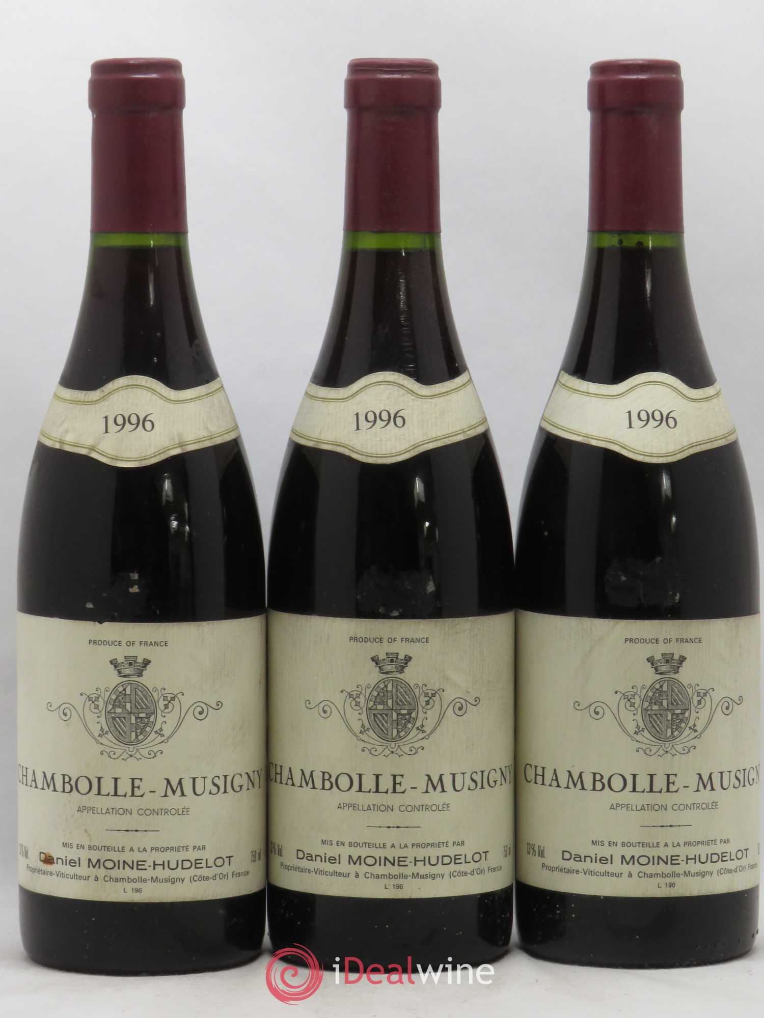 Chambolle-Musigny Moine-Hudelot (Domaine) 1996 - Lot de 3 bouteilles - 0