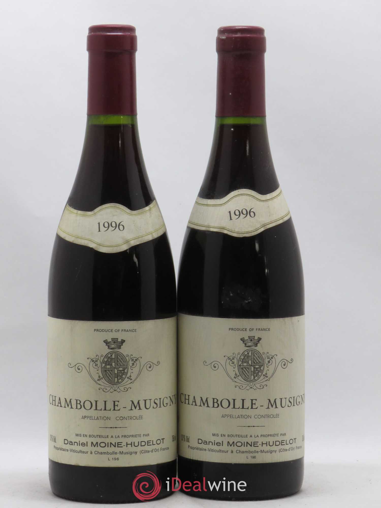 Chambolle-Musigny Moine-Hudelot (Domaine) 1996 - Lot de 2 bouteilles - 0