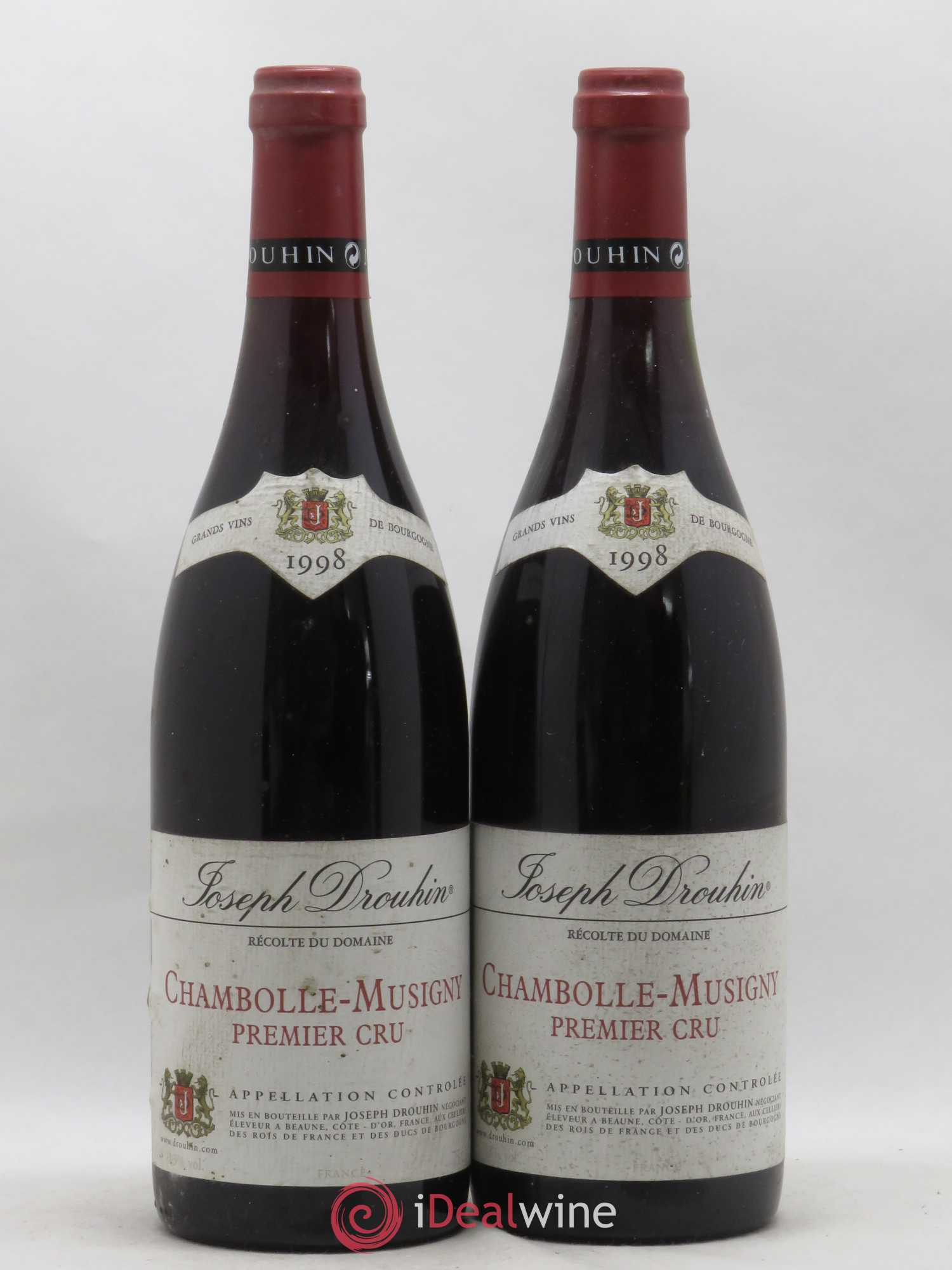 Chambolle-Musigny 1er Cru Joseph Drouhin 1998 - Lot de 2 bouteilles - 0