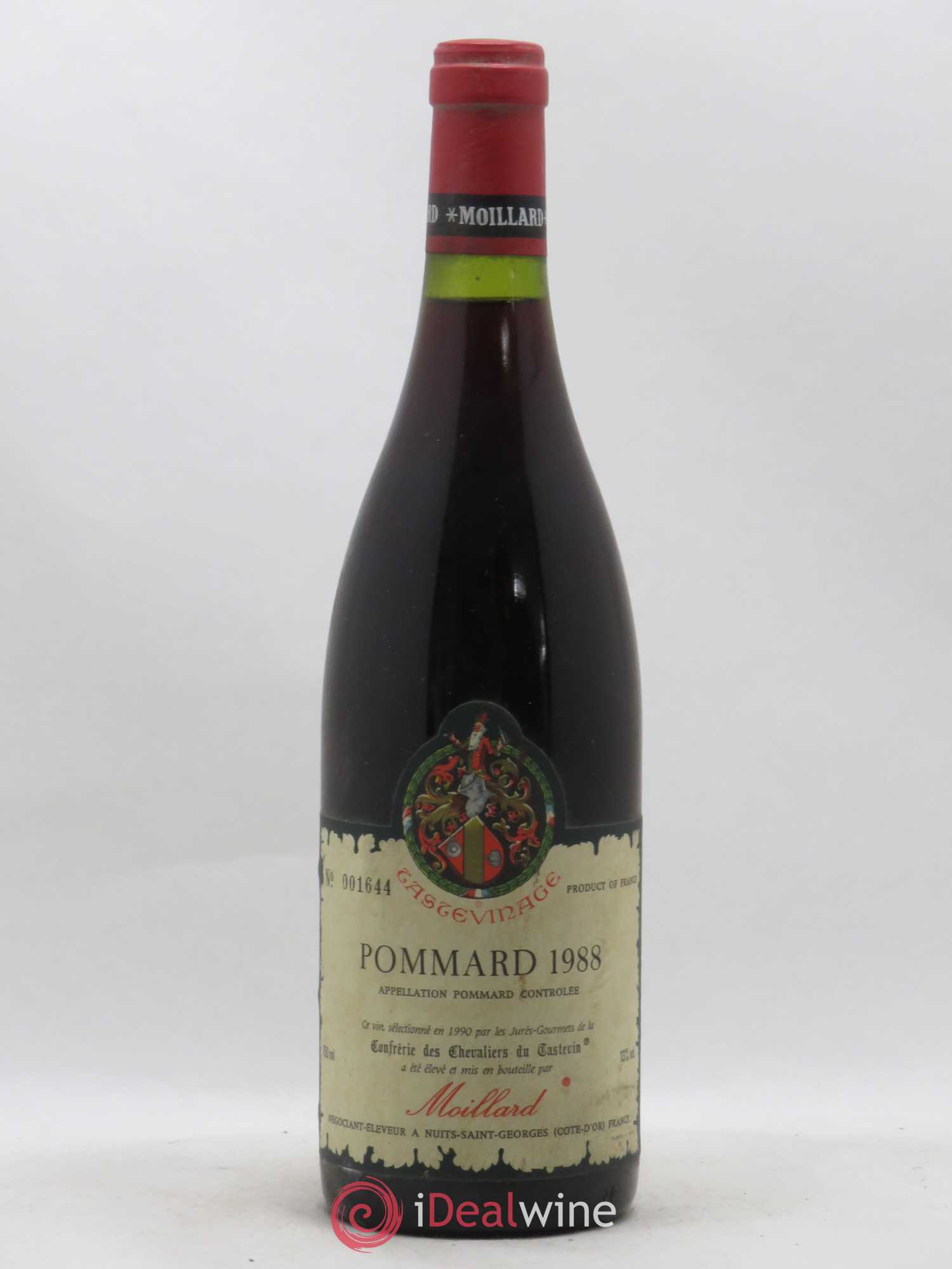 Pommard Moillard Tastevinage 1988 - Lot de 1 bouteille - 0