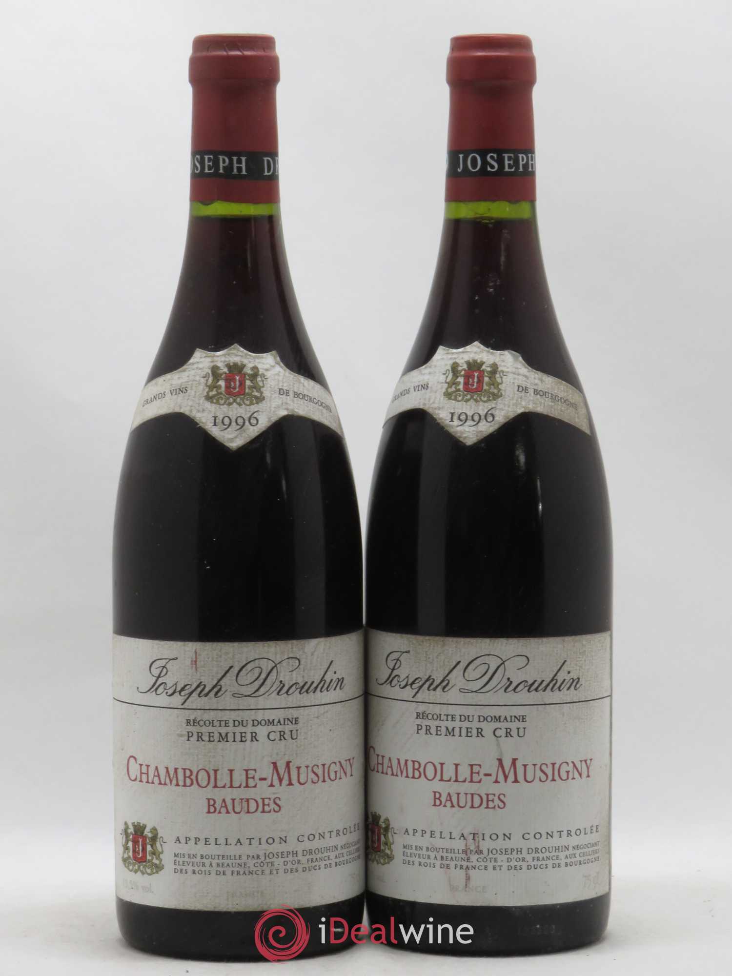 Chambolle-Musigny 1er Cru Baudes Joseph Drouhin 1996 - Posten von 2 Flaschen - 0