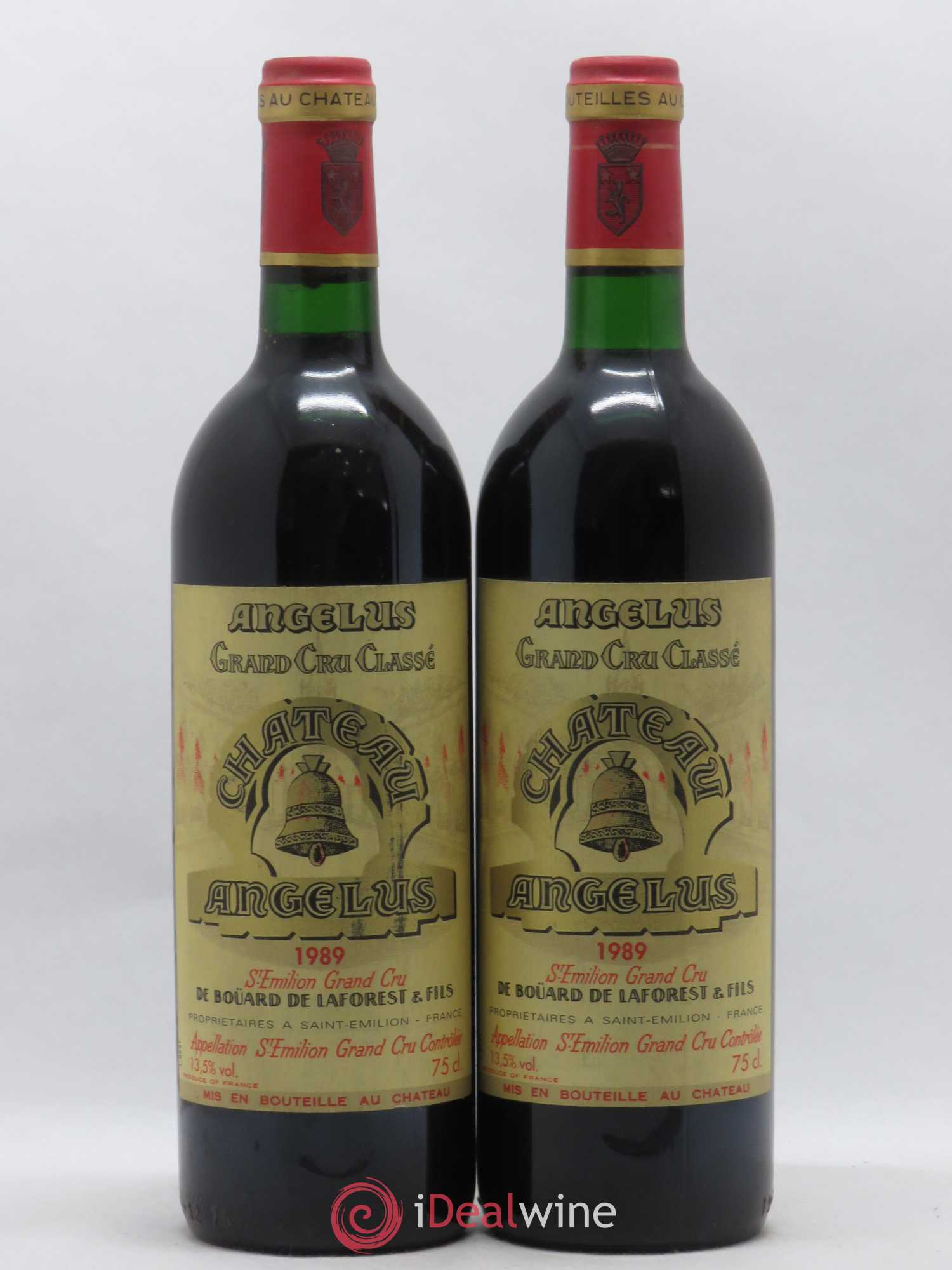 Château Angélus 1er Grand Cru Classé A 1989 - Lot de 2 bouteilles - 0