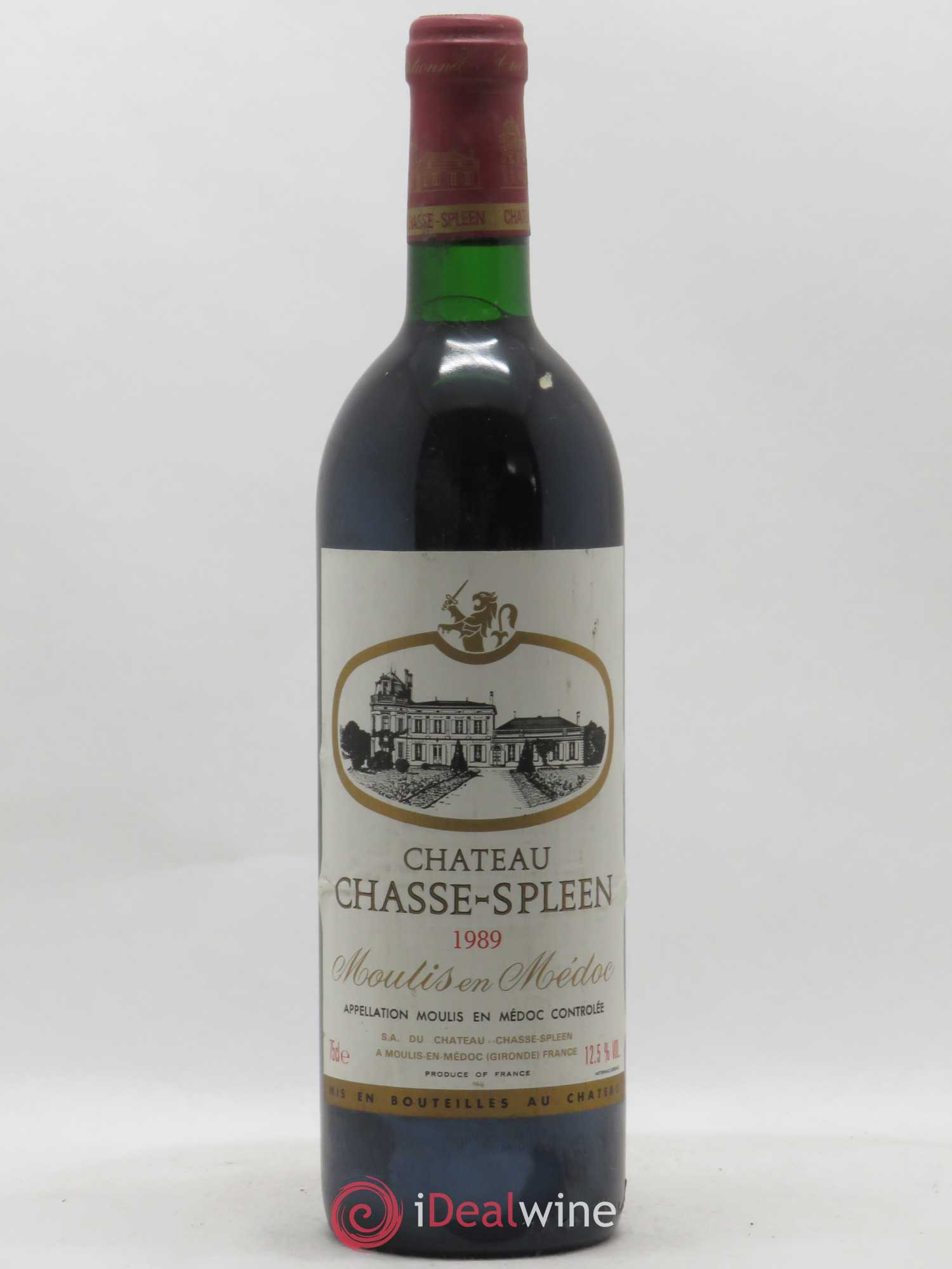 Château Chasse Spleen 1989 - Lot de 1 bouteille - 0