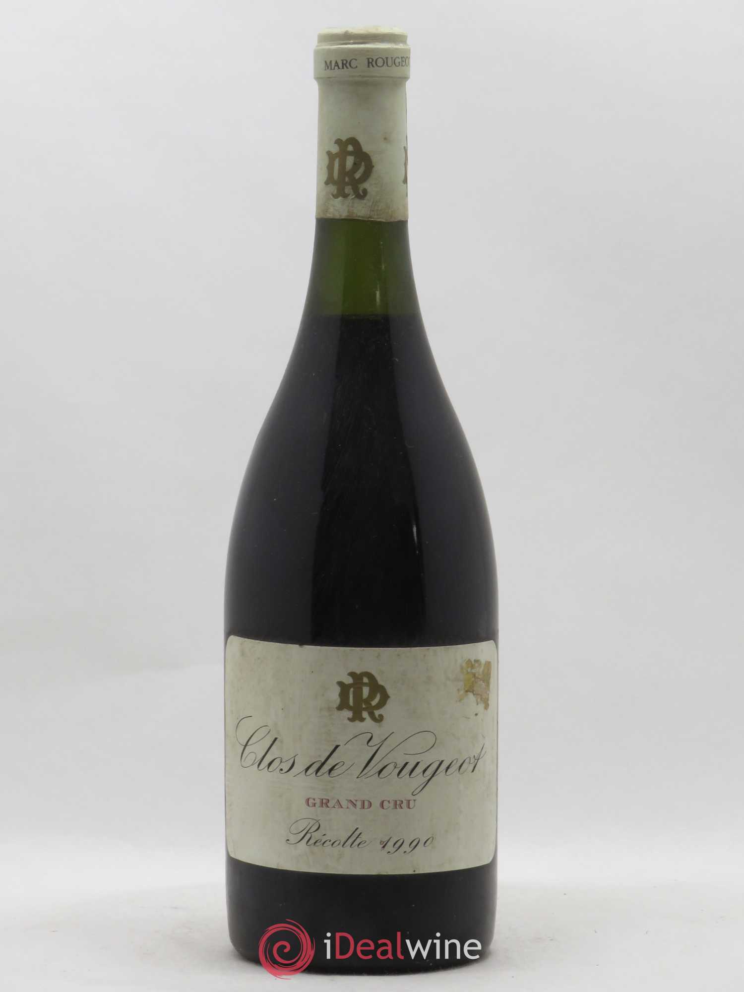 Clos de Vougeot Grand Cru Marc Rougeot Dupin 1990 - Lot de 1 bouteille - 0