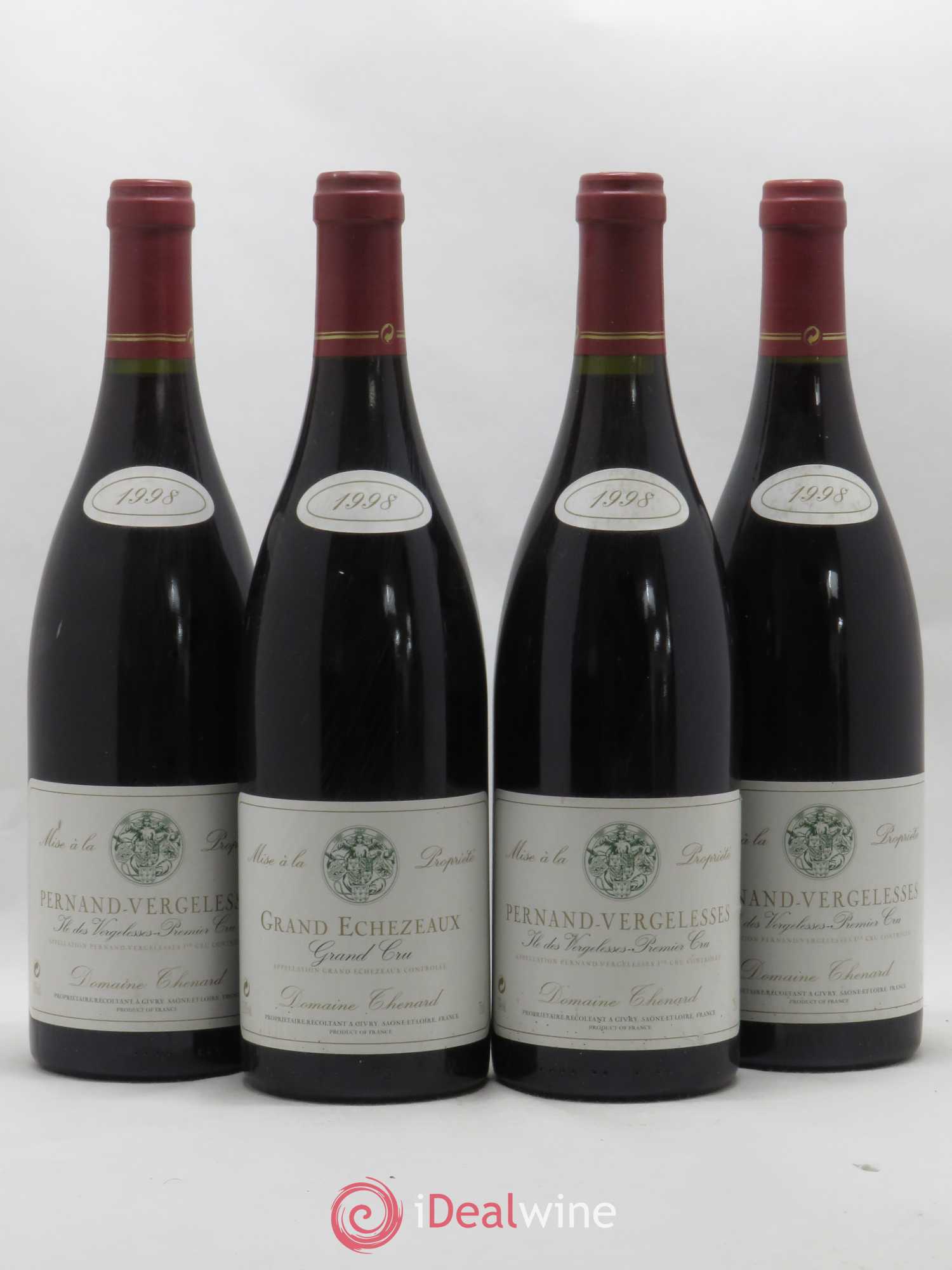 Pernand-Vergelesses 1er Cru Ile Des Vergelesse Domaine Thenard 1998 - Posten von 4 Flaschen - 0