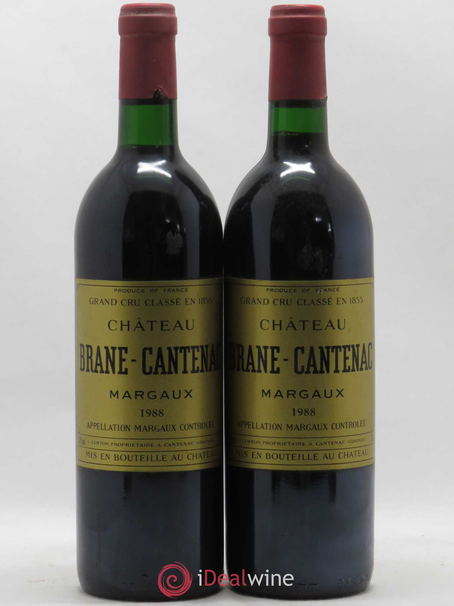 Château Brane Cantenac 2ème Grand Cru Classé 1988 - Lot de 2 bouteilles - 0