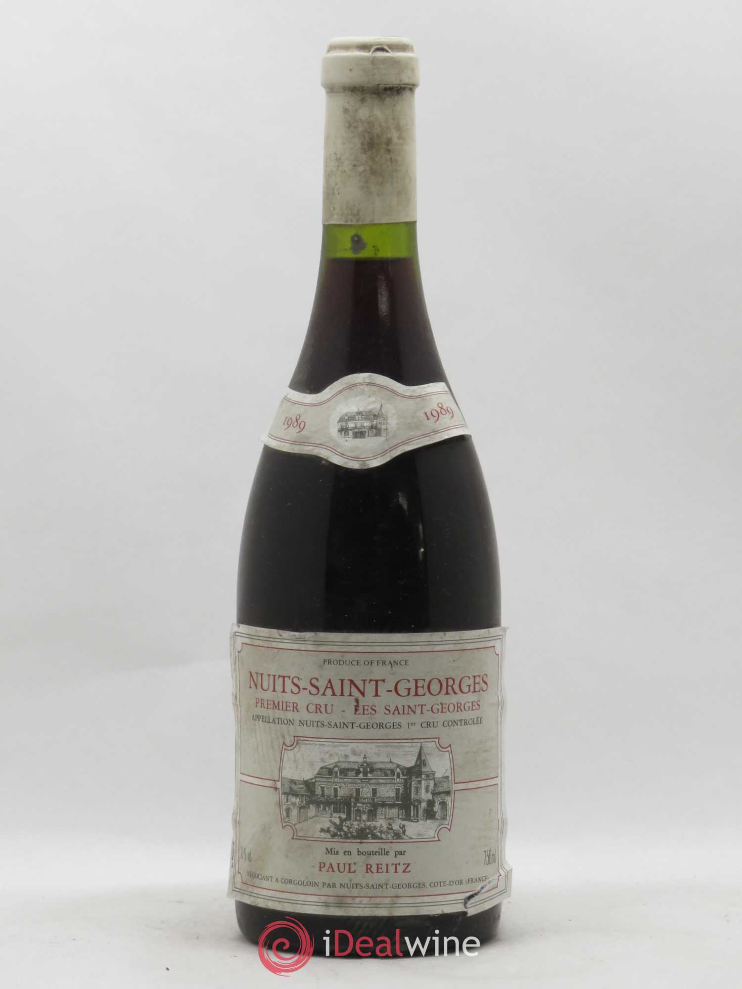 Nuits-Saint-Georges 1er Cru Les Saint-Georges Paul Reitz 1989 - Posten von 1 Flasche - 0
