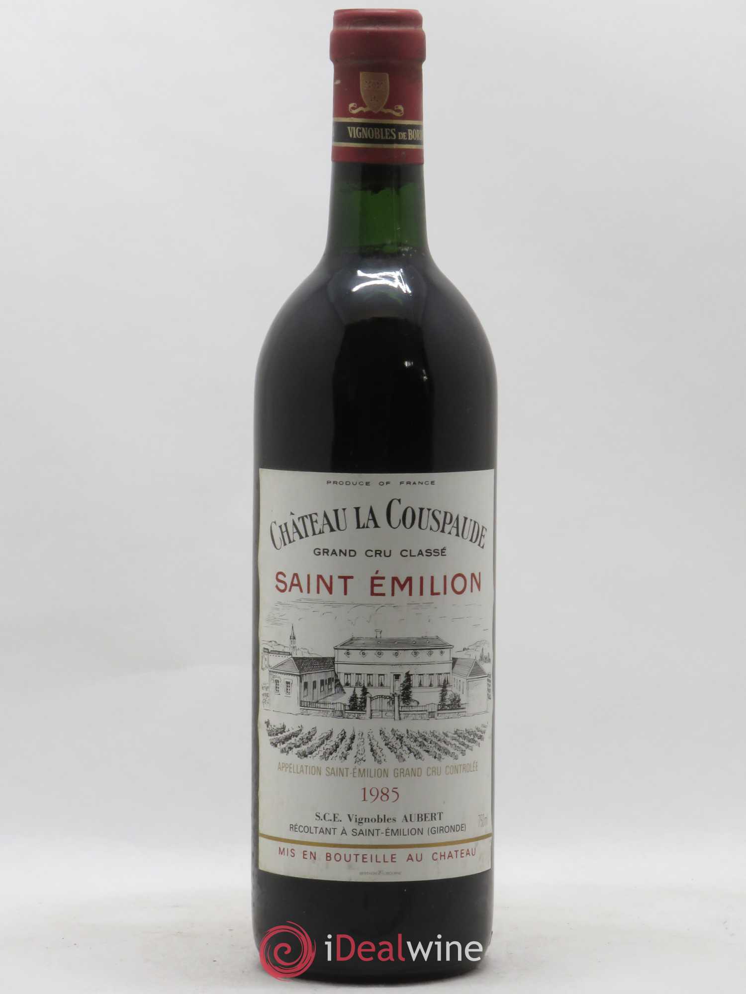 Château la Couspaude Grand Cru Classé 1985 - Lot de 1 bouteille - 0