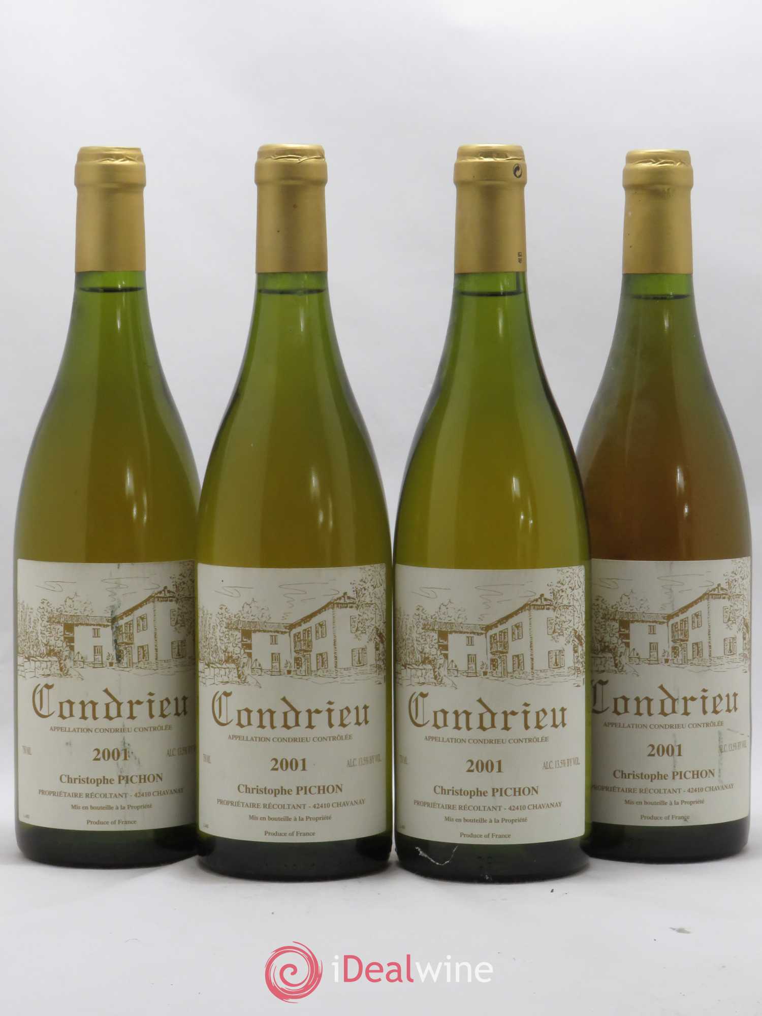 Condrieu Christophe Pichon 2001 - Lot de 4 bouteilles - 0
