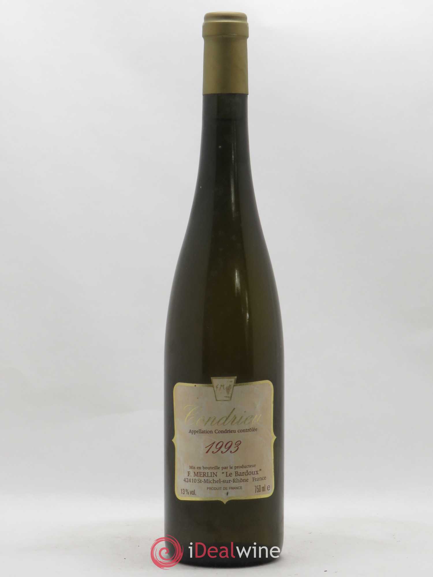 Condrieu Le Bardoux F Merlin 1993 - Posten von 1 Flasche - 0