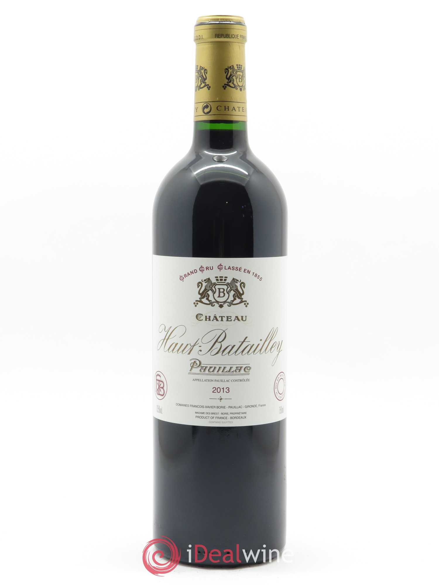 Château Haut Batailley 5ème Grand Cru Classé 2013 - Lot de 1 bouteille - 0